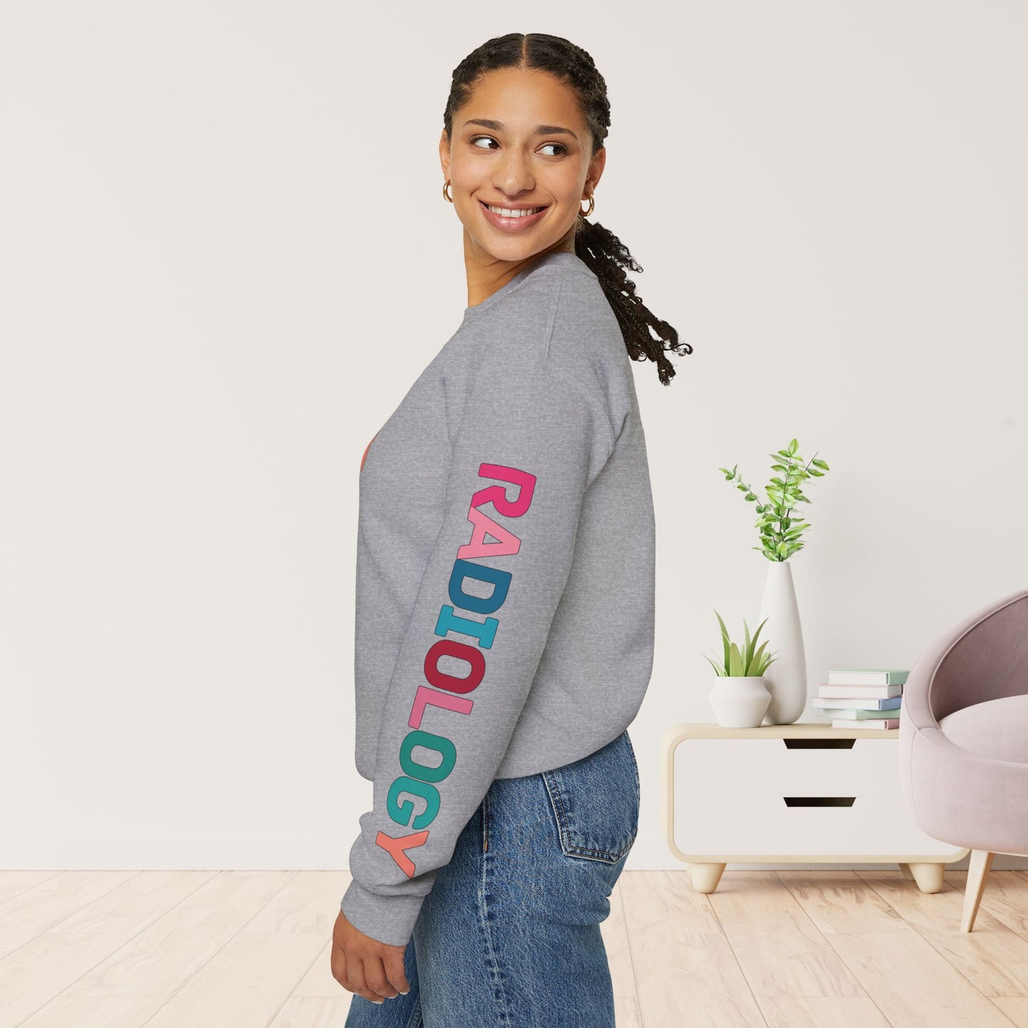 Trendy Colorful Radiology Sweatshirt for RAD Technician