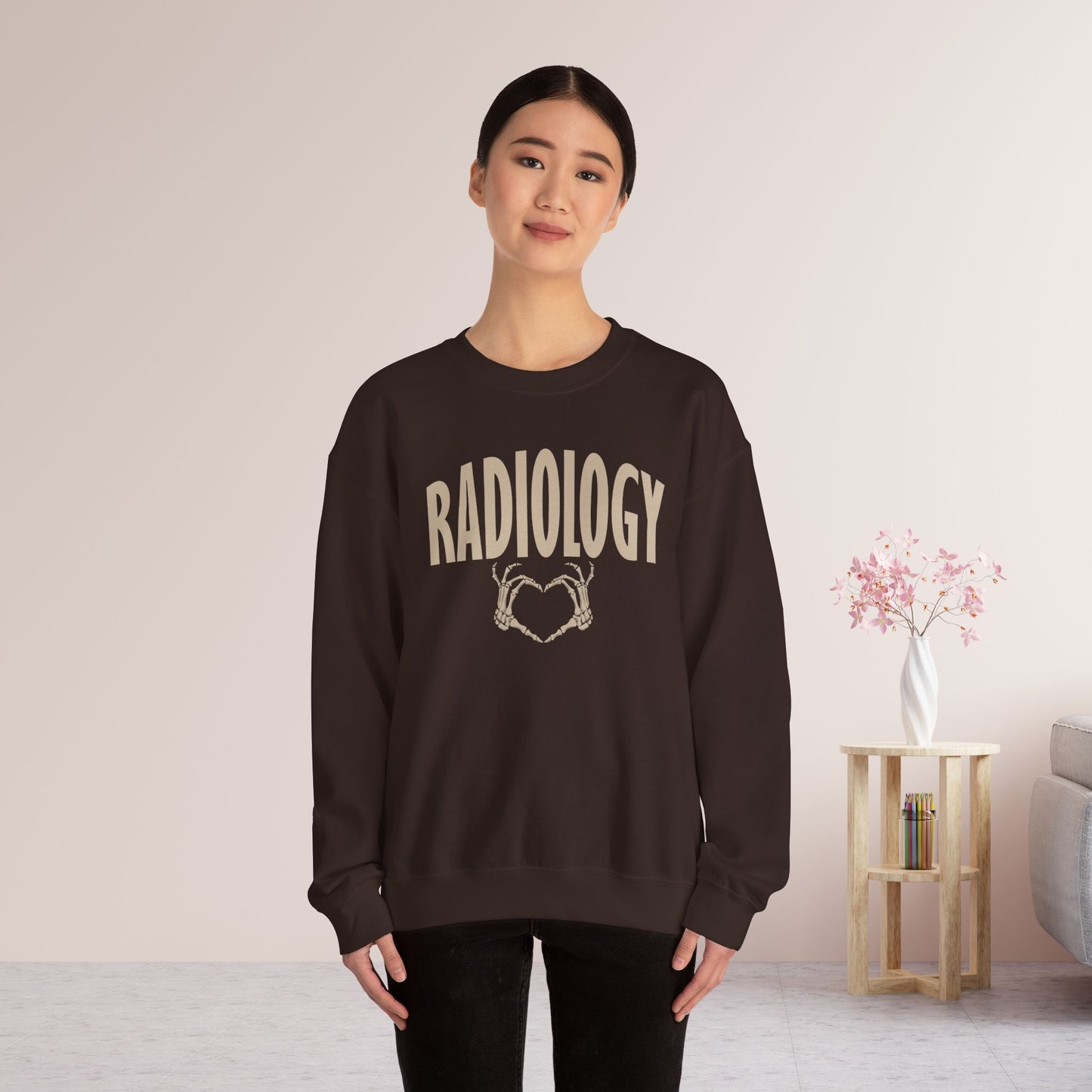 Skeleton Hand Radiology Sweatshirt for RAD Tech