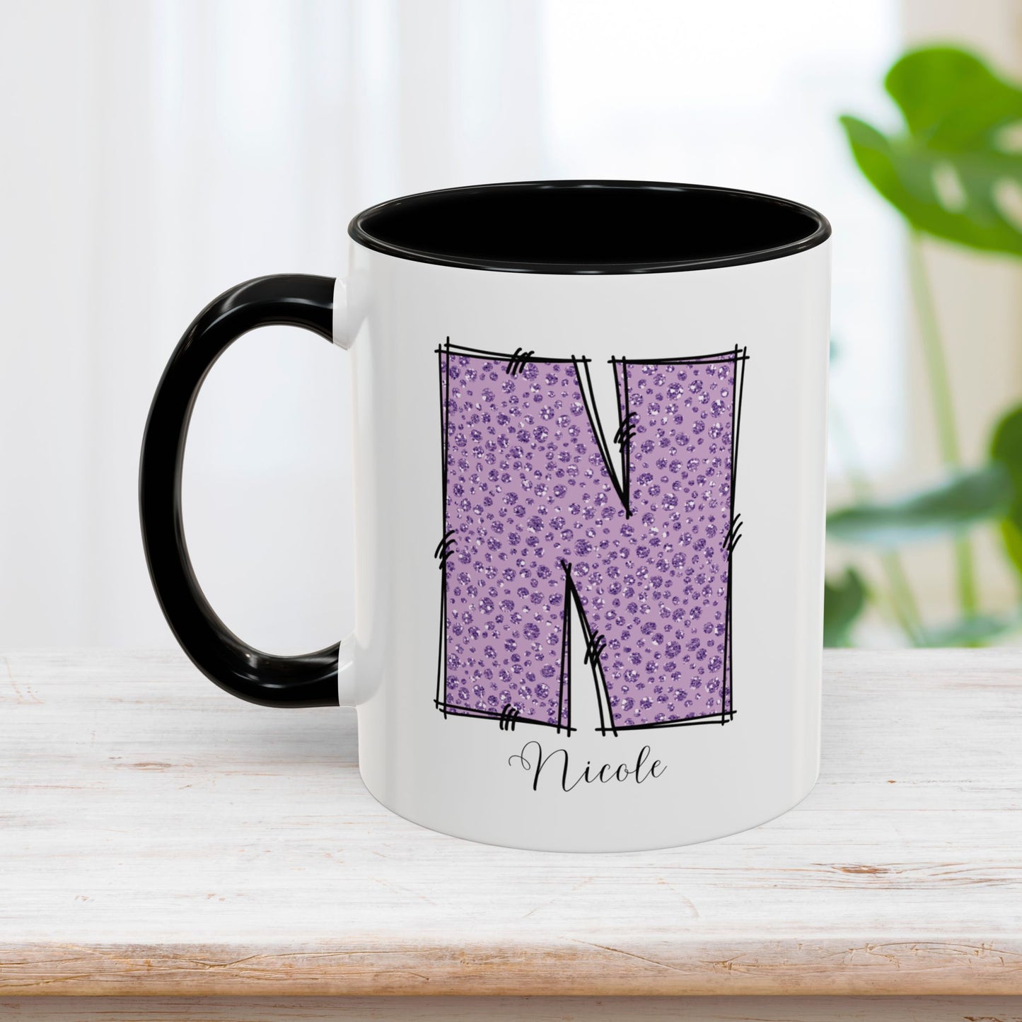 Custom Name Initial Letter Mug - Personalized Gifts A-Z