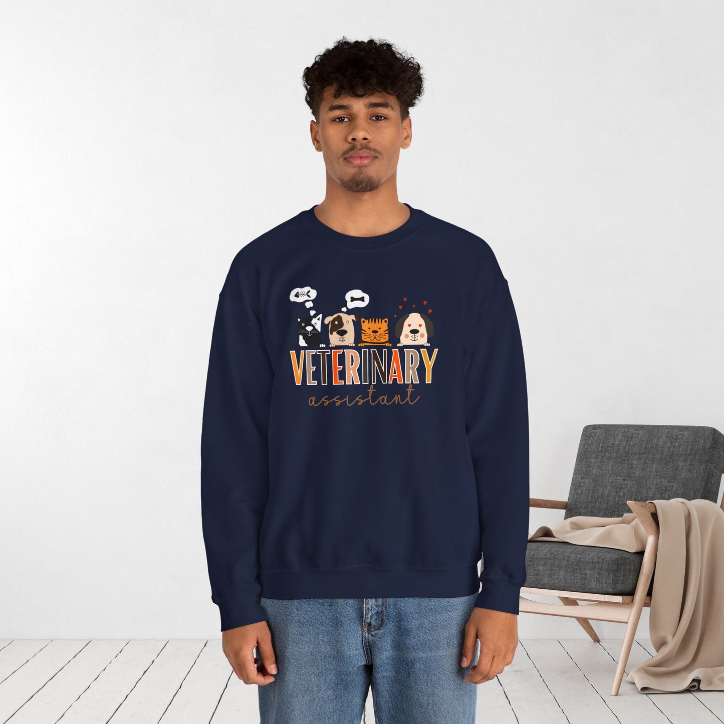 Veterinary Assistant Crewneck Sweatshirt for VET Assistant