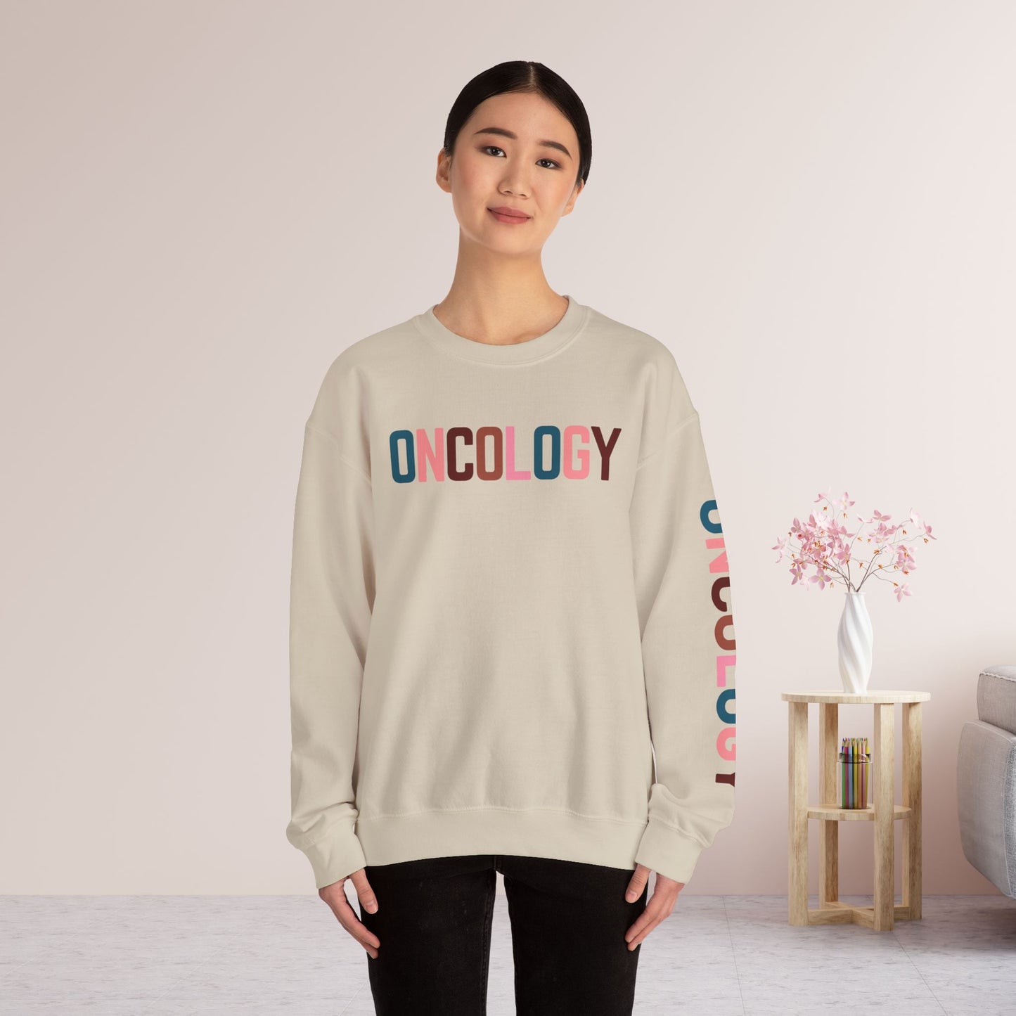 Unisex Colorful Oncology Sweatshirt