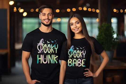 Funny Halloween Matching Couples T-shirt Bundle 11