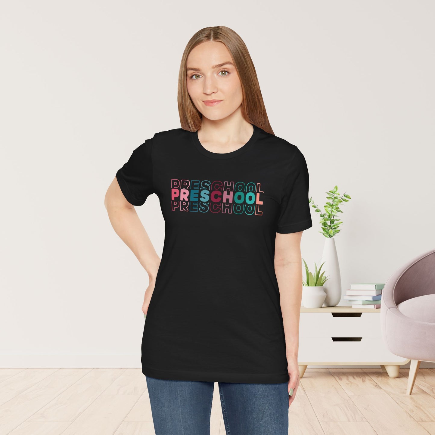 Unisex Preschool Teacher Soft Cotton Tee