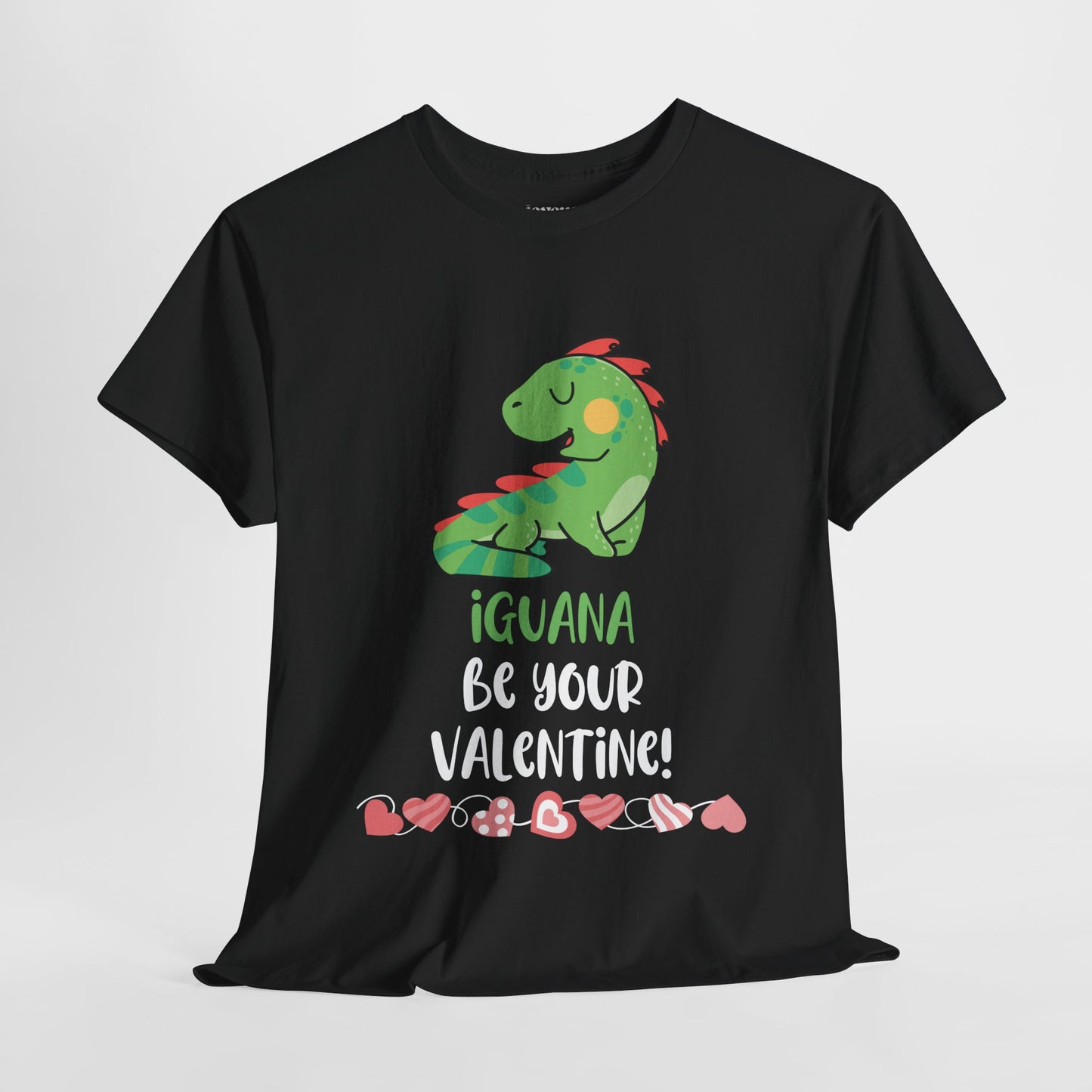 Valentine's Day Teacher Shirt - Iguana Be Your Valentine Heavy Cotton Tee