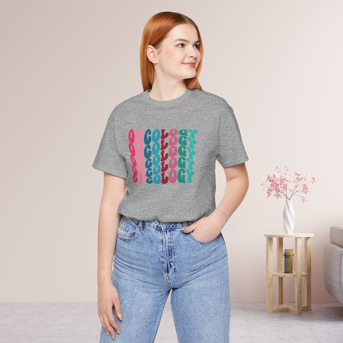 Colorful Groovy Oncology Soft Cotton Tee