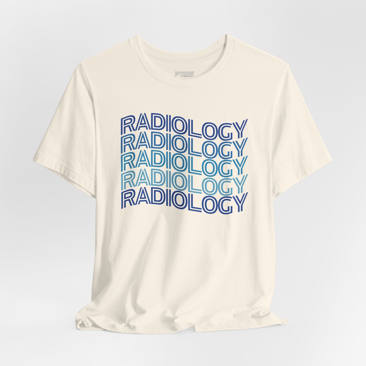 Wavy Blue Radiology Soft Cotton Tee