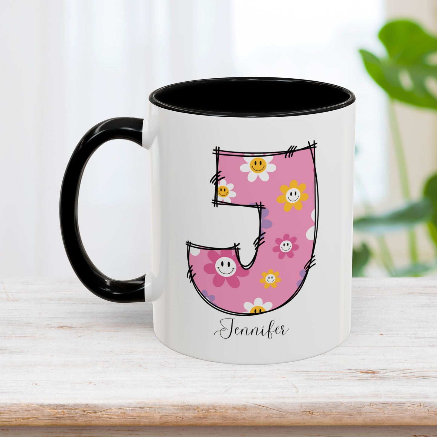 Custom Name Initial Letter Mug - Personalized Gifts A-Z