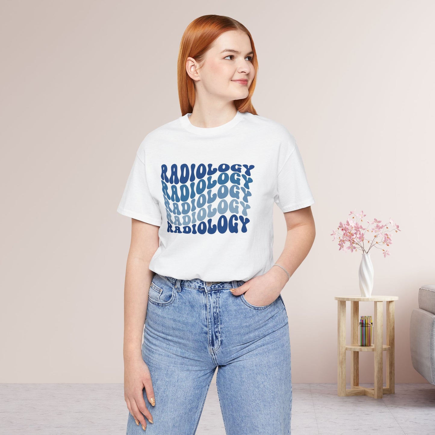 Groovy Blue Radiology Soft Cotton Tee