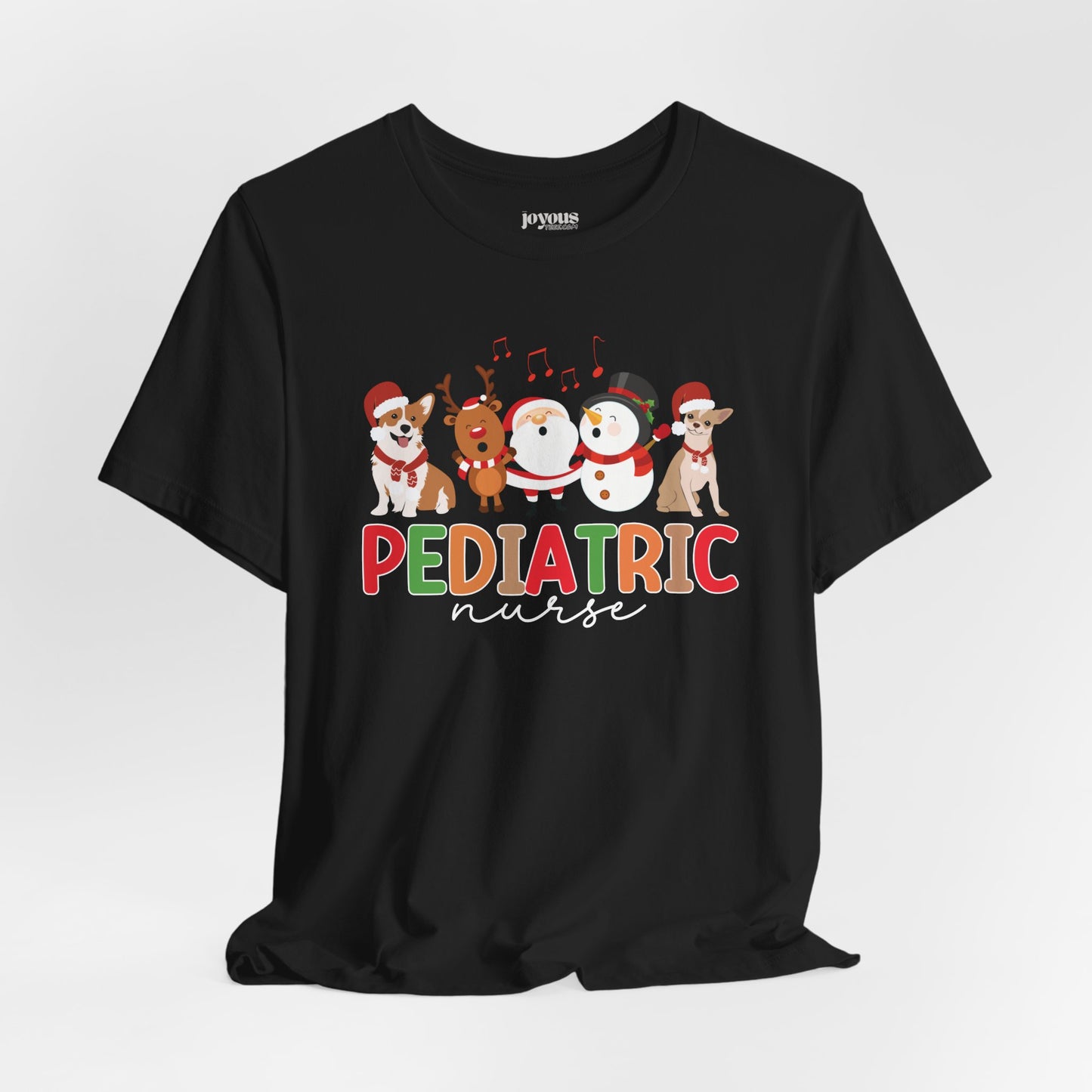 Christmas Pediatric Nurse Soft Cotton Tee