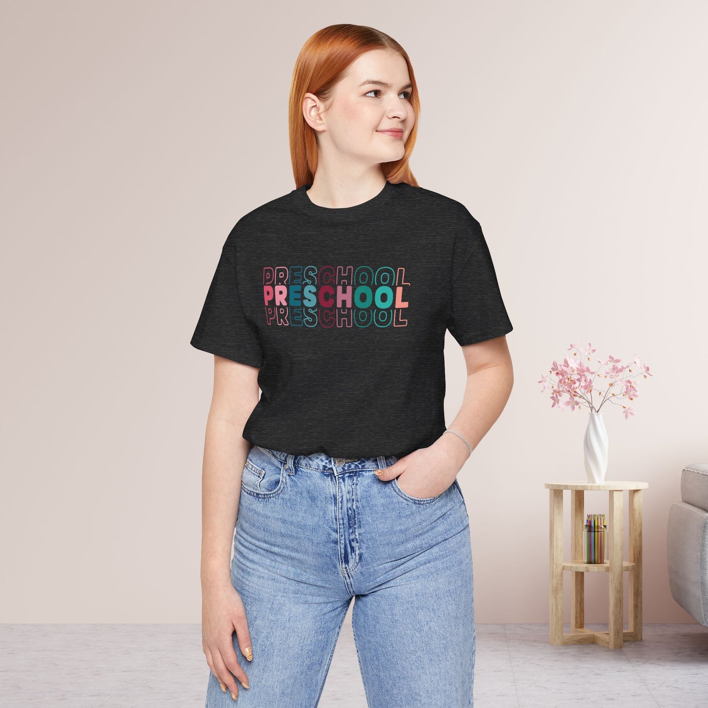 Unisex Preschool Teacher Soft Cotton Tee