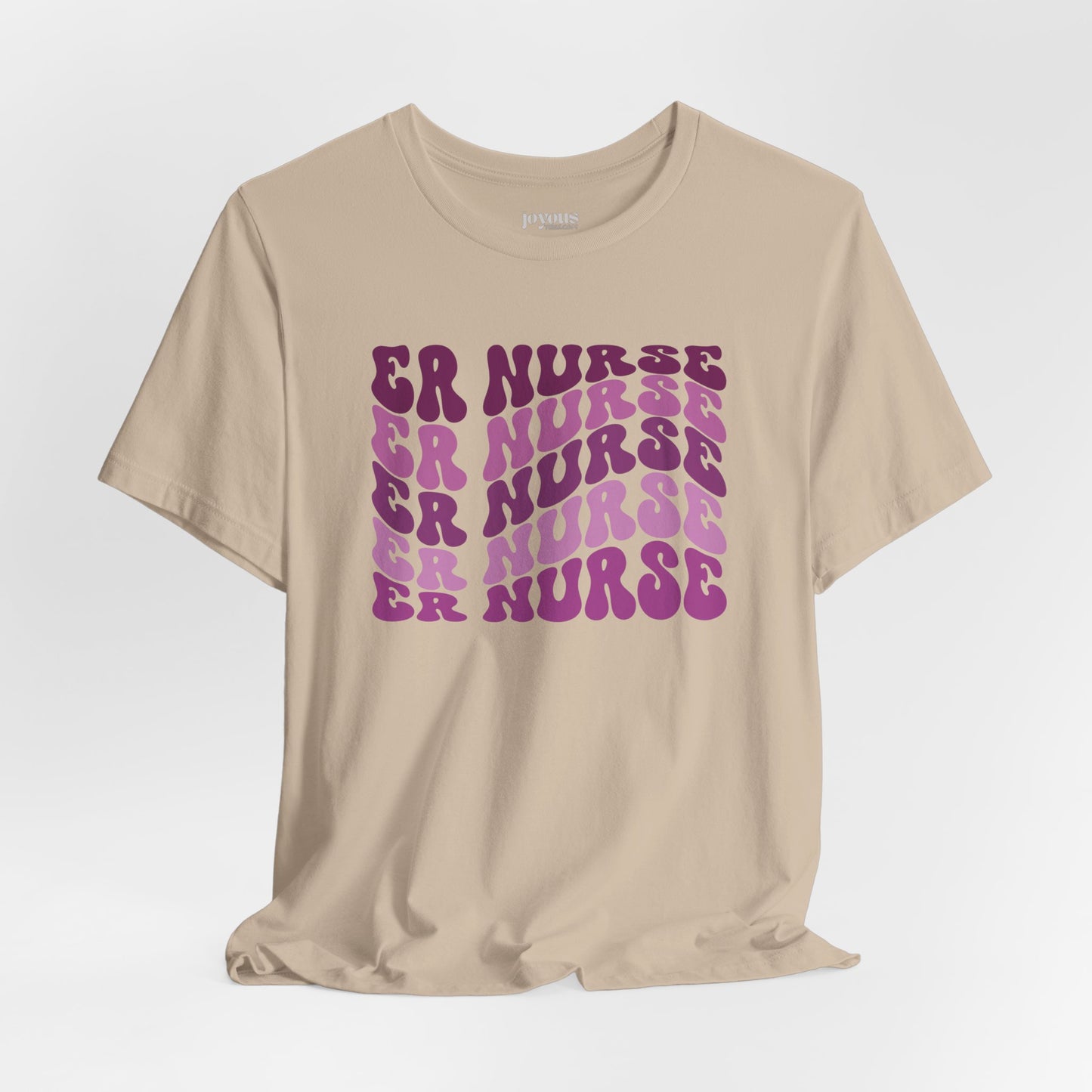 Groovy Purple ER Nurse Shirt - Emergency Nurse Soft Cotton Tee