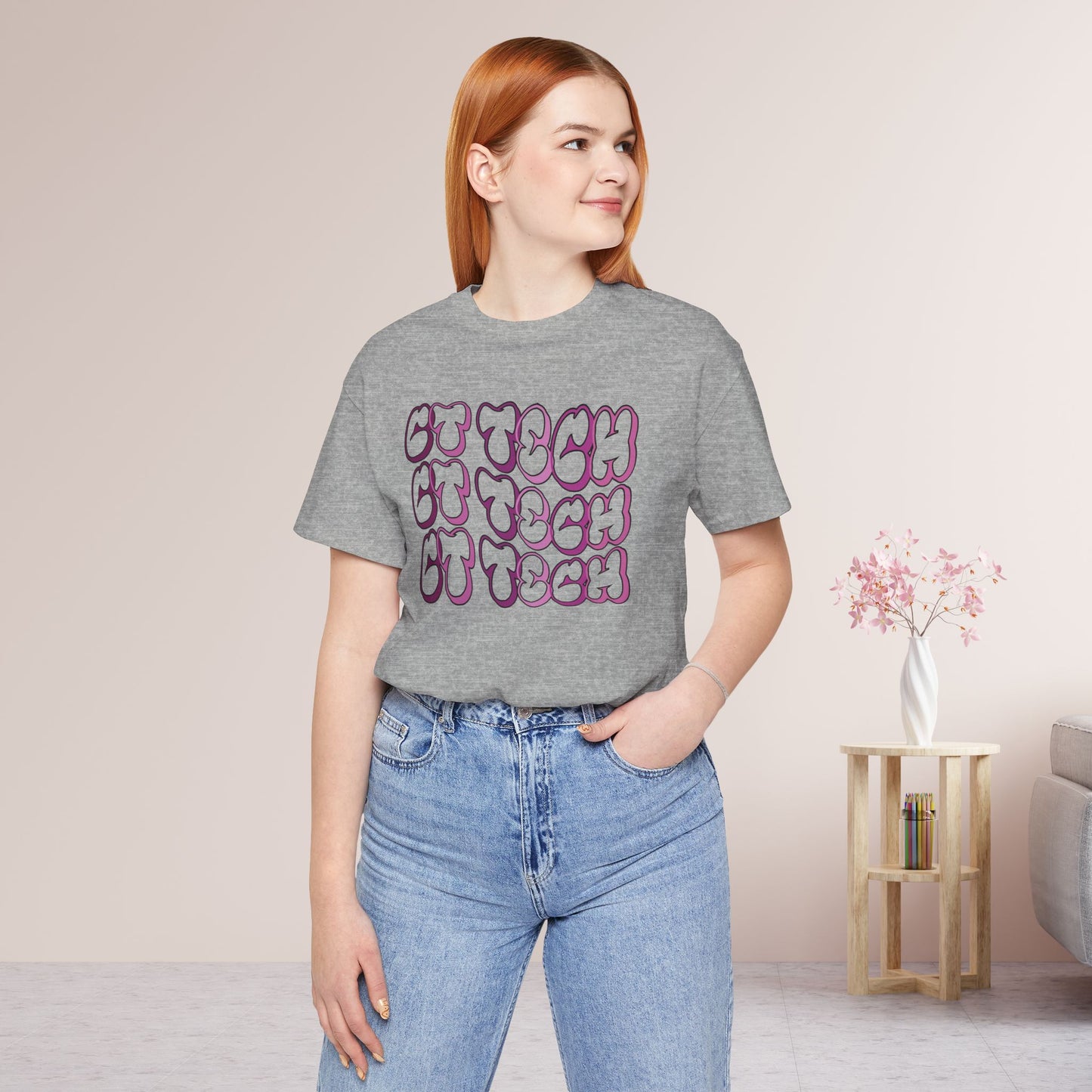 Groovy Purple CT Tech Shirt - CT Technologist Soft Cotton Tee