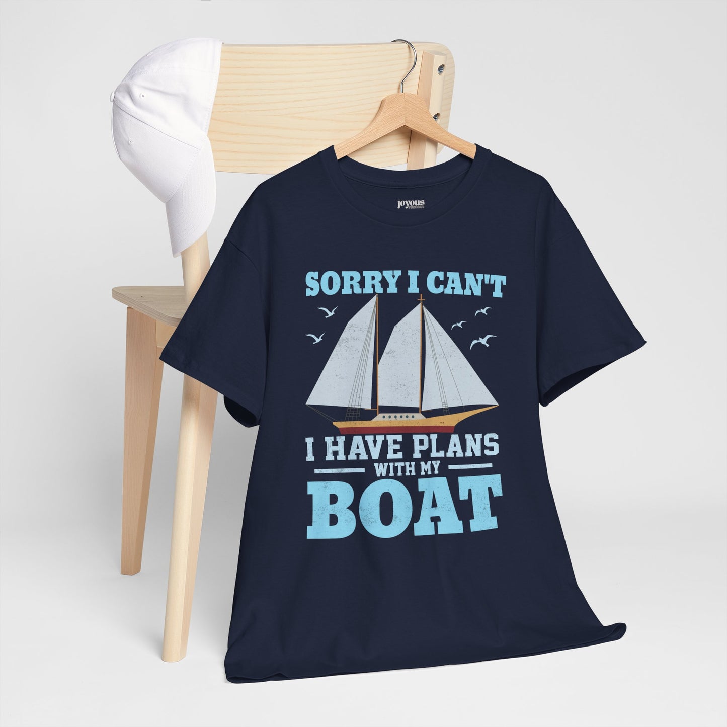 I Have Plans with My Boat T-Shirt - Funny Sailing Heavy Cotton Tee