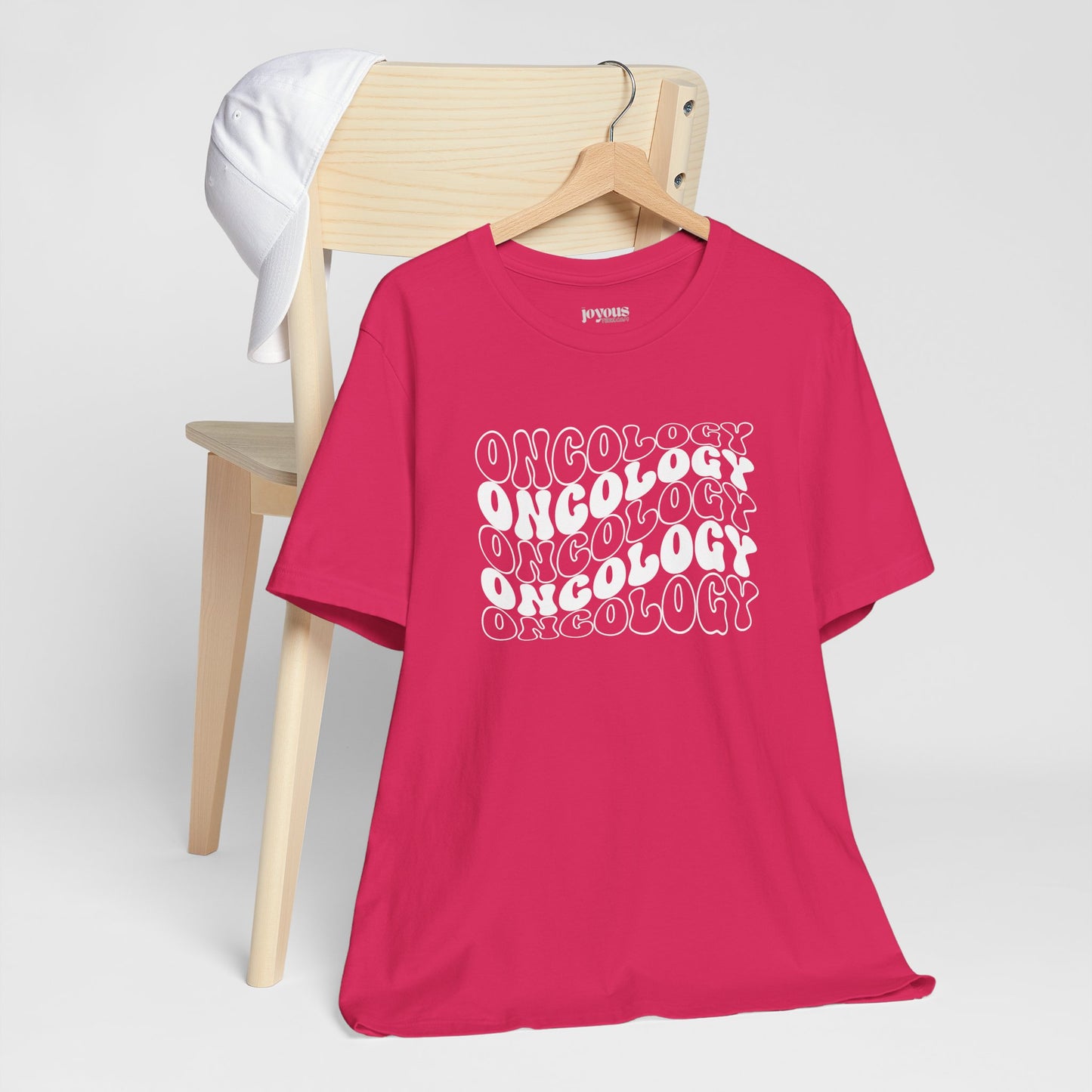 White Groovy Oncology Soft Cotton Tee