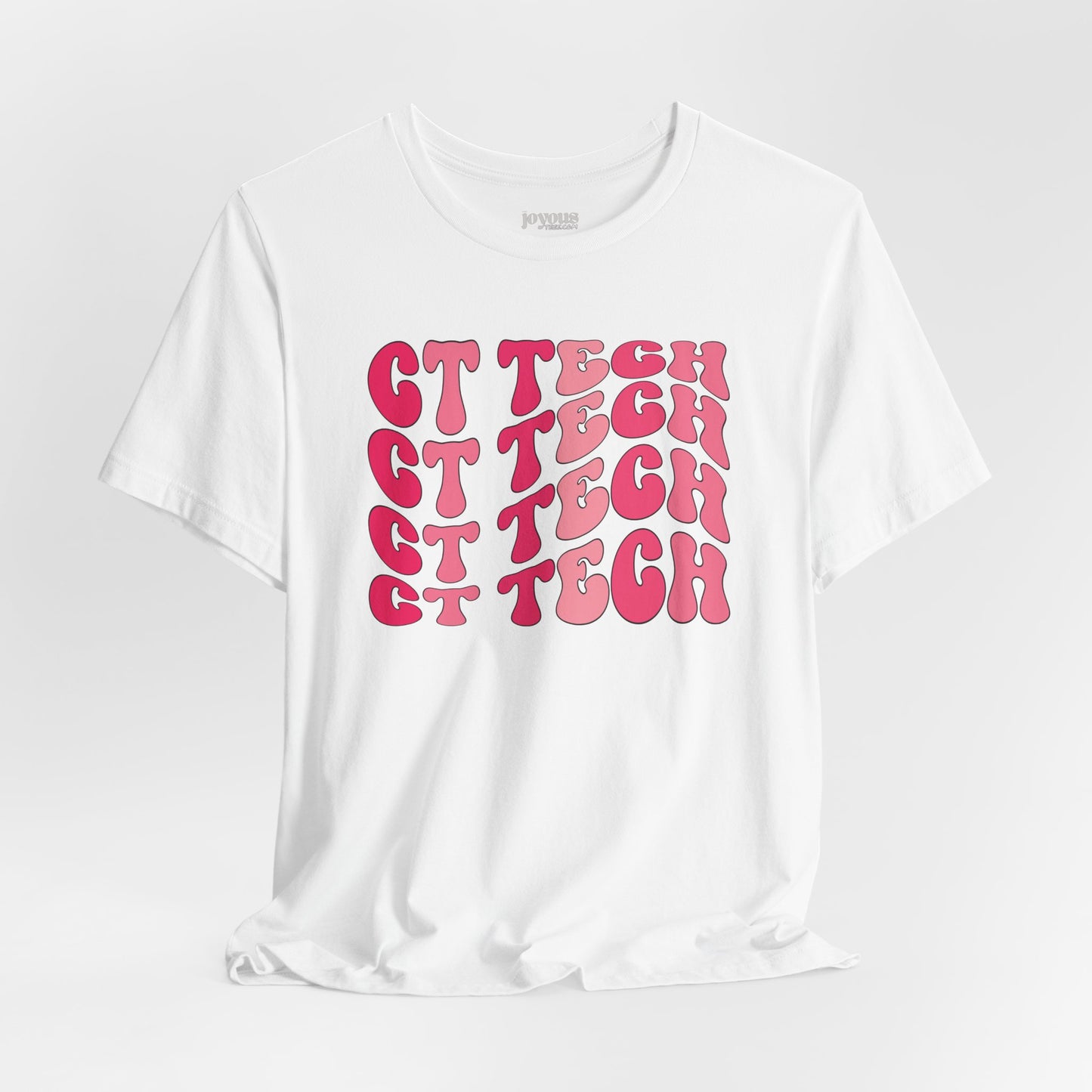 Groovy Pink CT Tech Shirt - CT Technologist Soft Cotton Tee