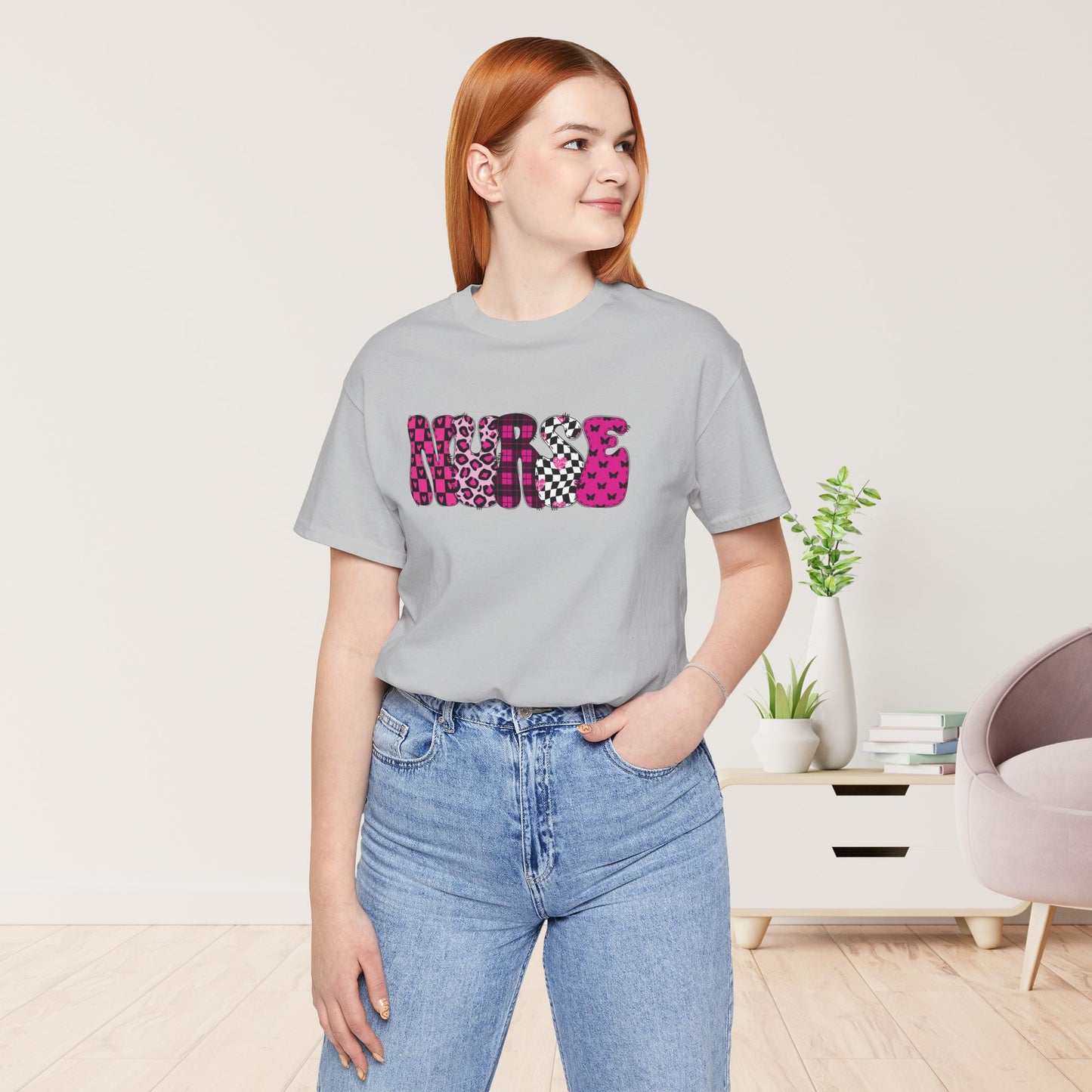 Groovy Font Nurse Shirt - Registered Nurse Soft Cotton Tee