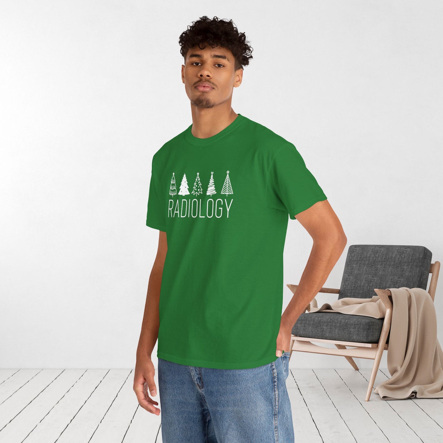 Christmas Tree Radiology Heavy Cotton Tee