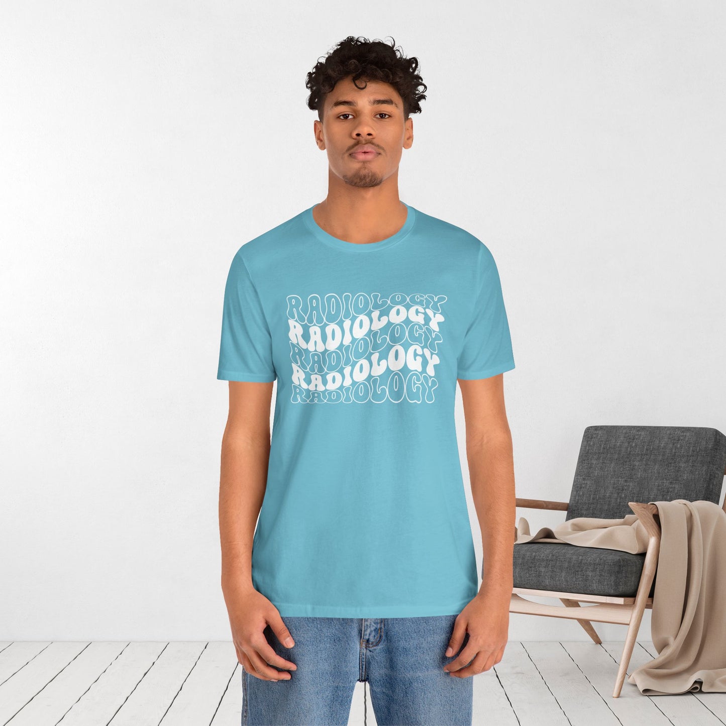 Groovy White Radiology Soft Cotton Tee