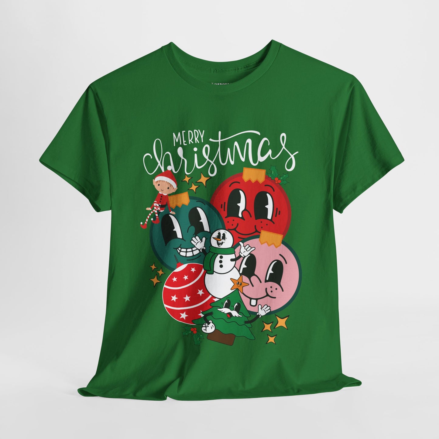 Trendy Christmas Ornament Shirt - Christmas Heavy Cotton Tee