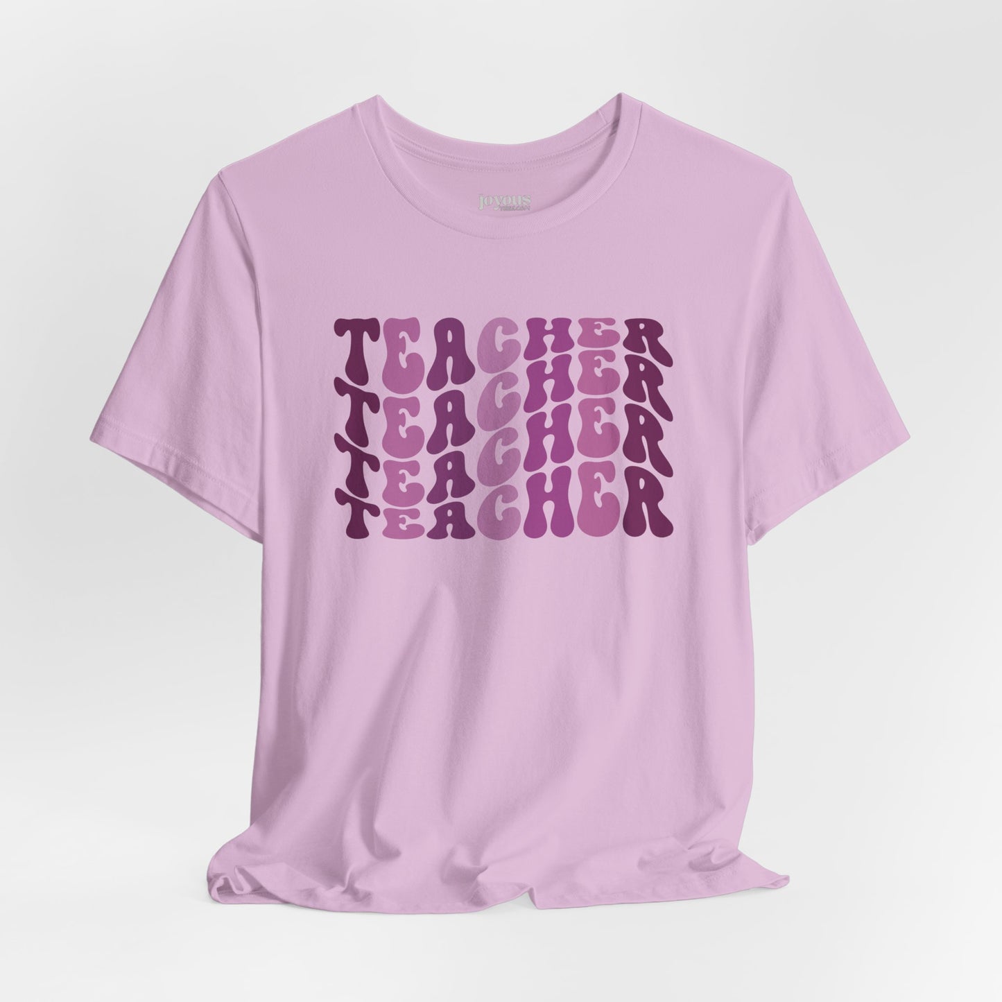 Groovy Purple Teacher Soft Cotton Tee for School Teachers