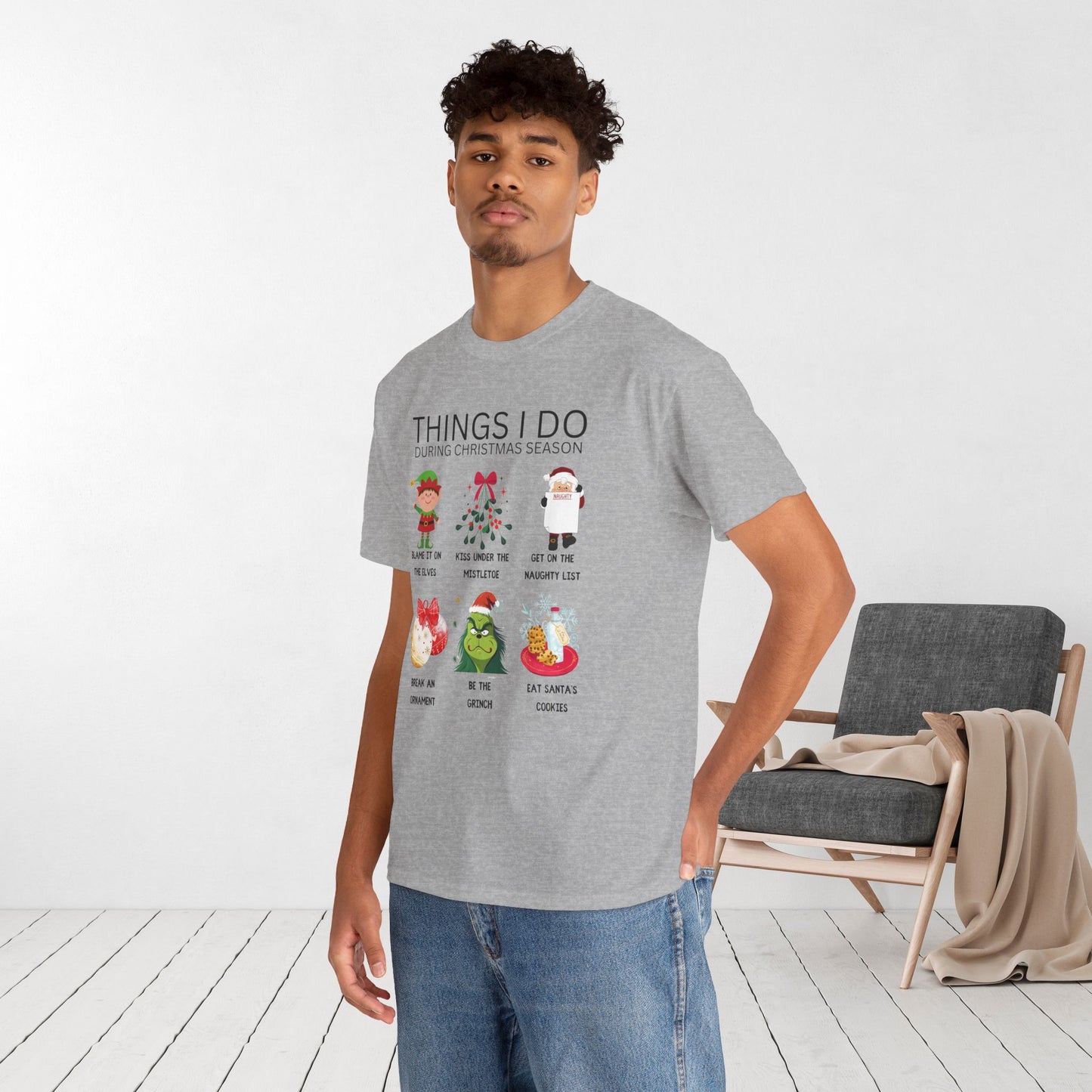 Things I Do Funny Christmas Heavy Cotton Tee