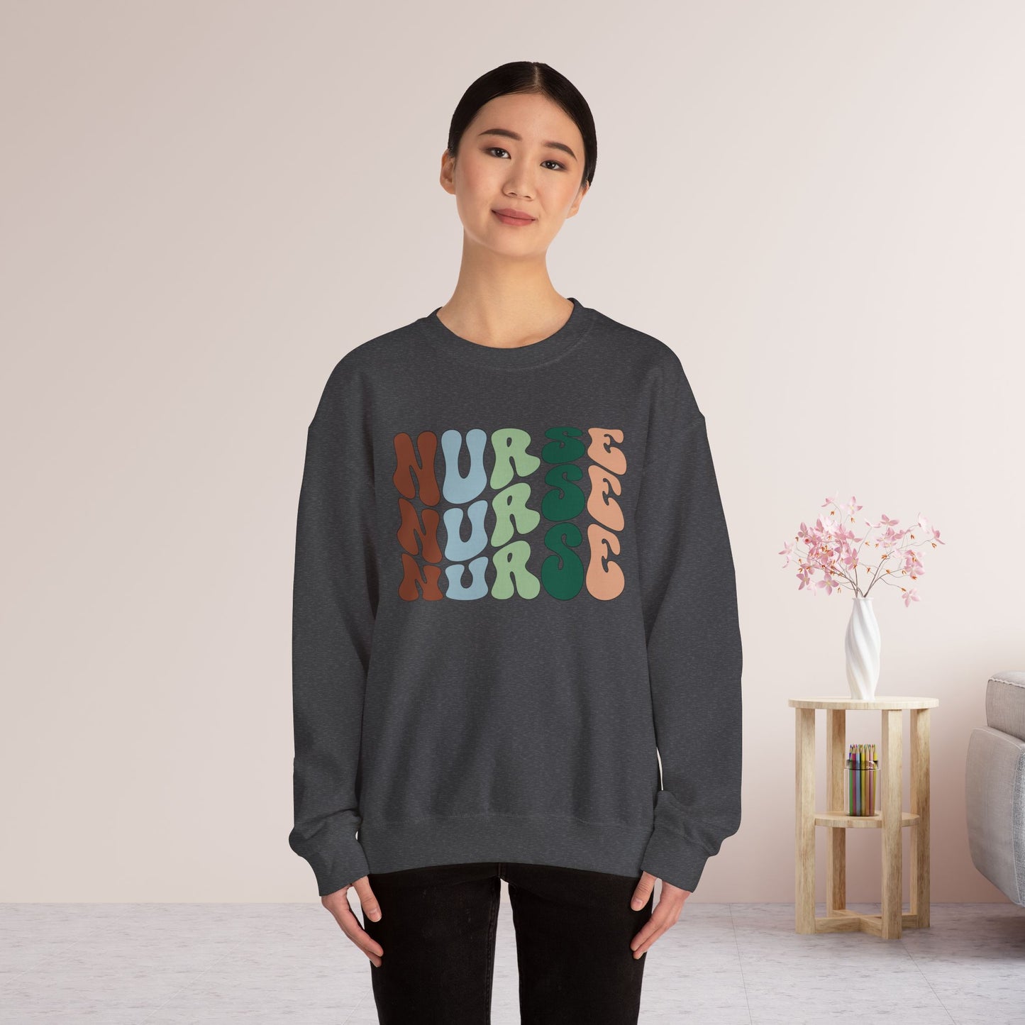 Groovy Nurse Sweatshirt for Registered Nurse