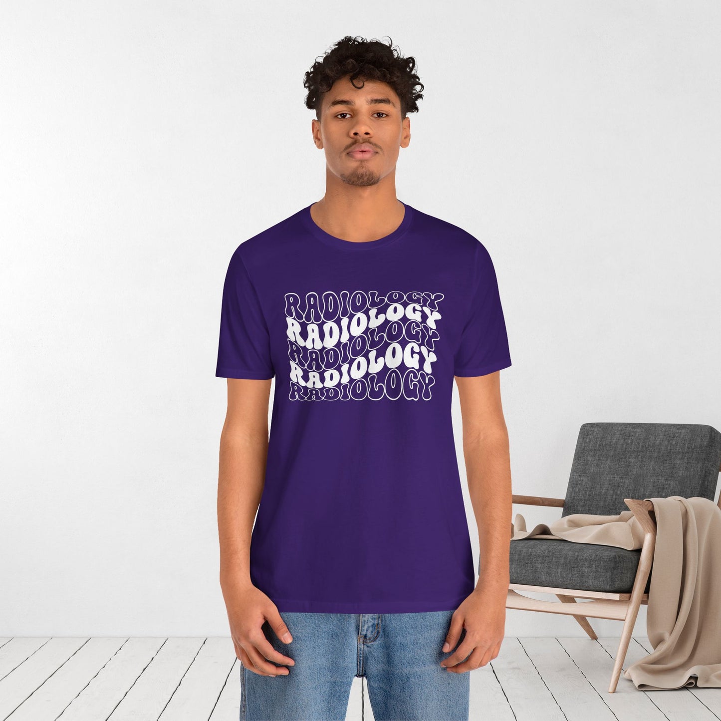 Groovy White Radiology Soft Cotton Tee