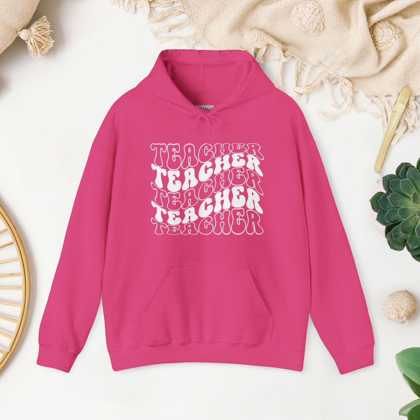 Groovy Unisex Teacher Hoodie for School Teachers