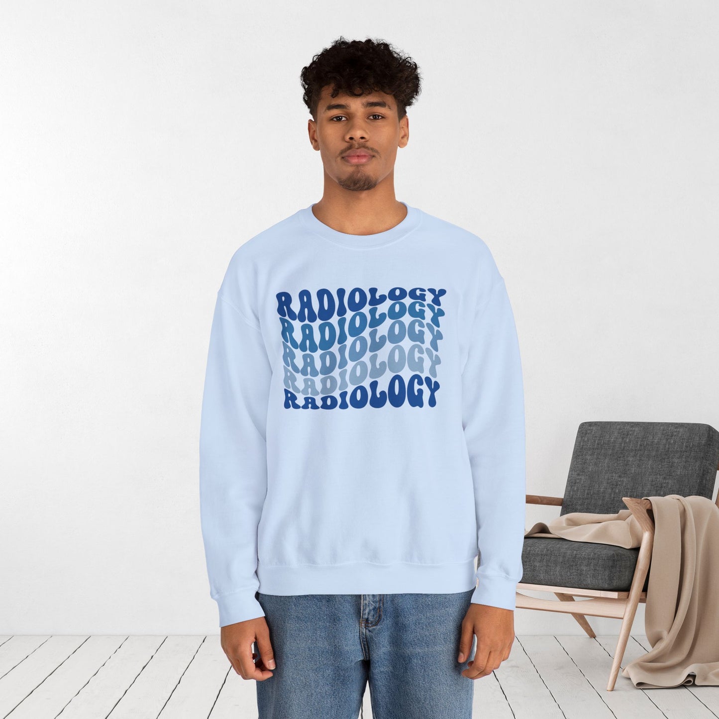 Groovy Blue Radiology Sweatshirt for RAD Technician