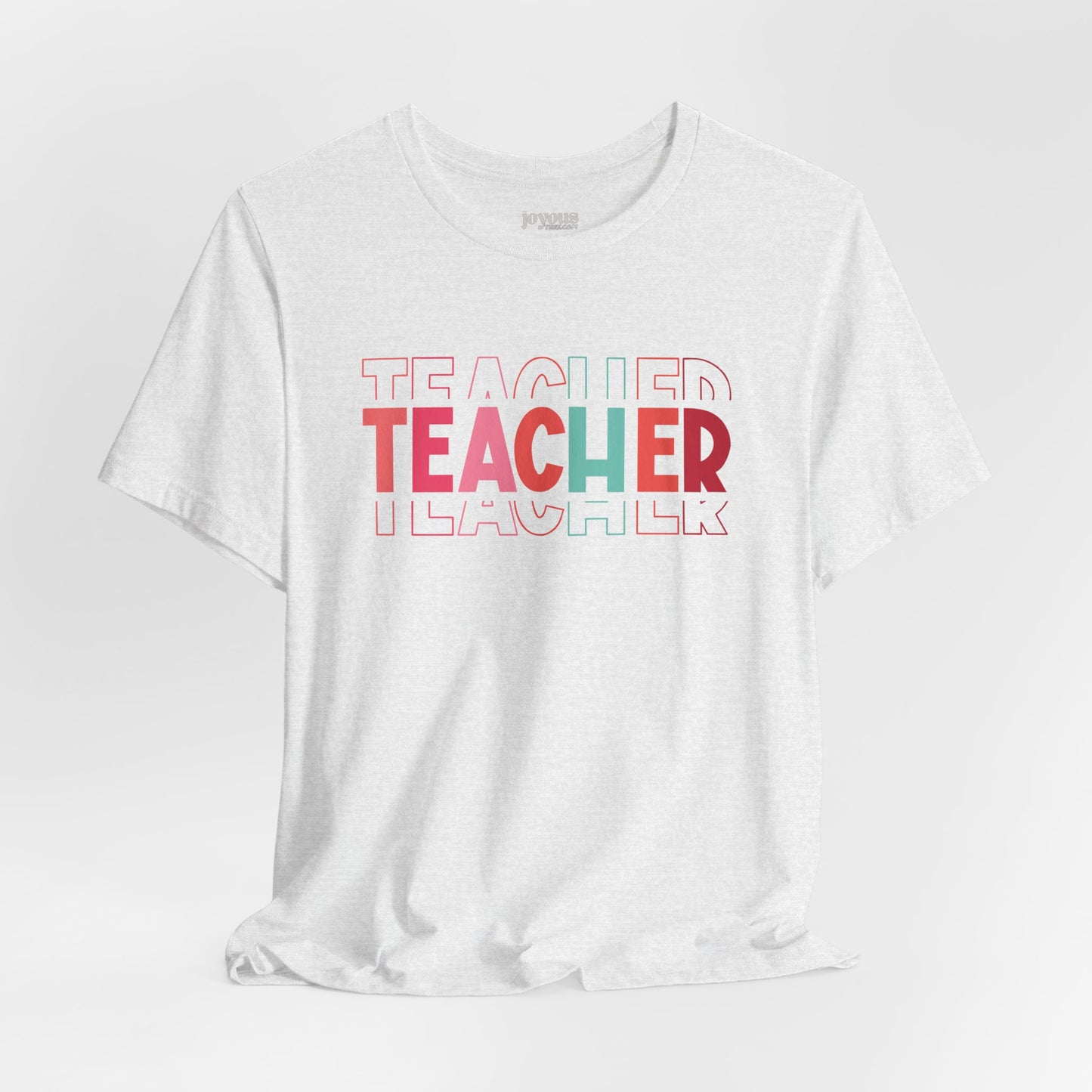 Colorful Teacher Soft Cotton Tee for School Teachers