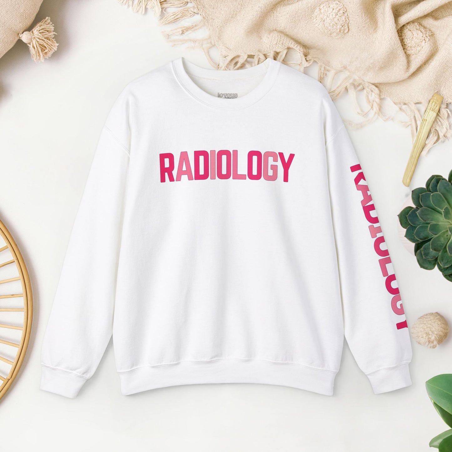 Trendy Pink Radiology Sweatshirt for RAD Technician