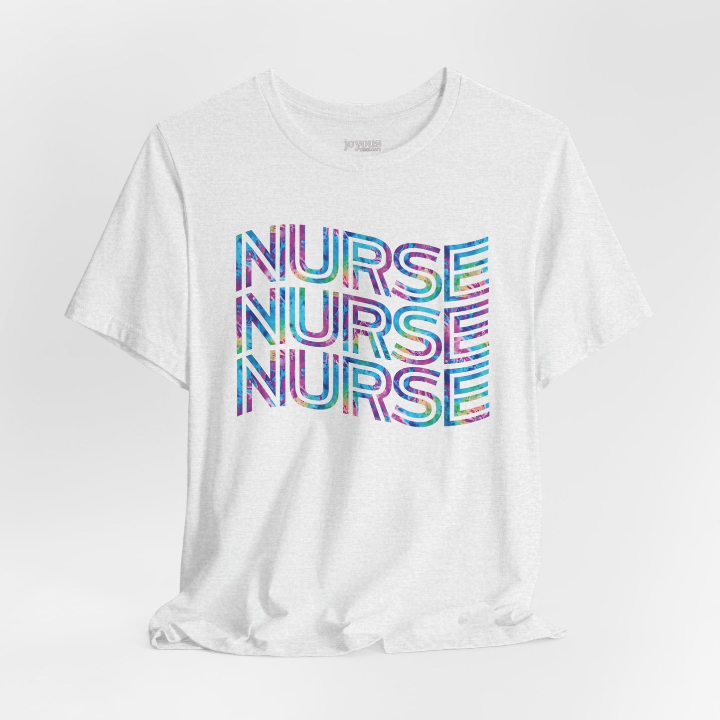Tie Dye Wavy Nurse Shirt - Registered Nurse Soft Cotton Tee