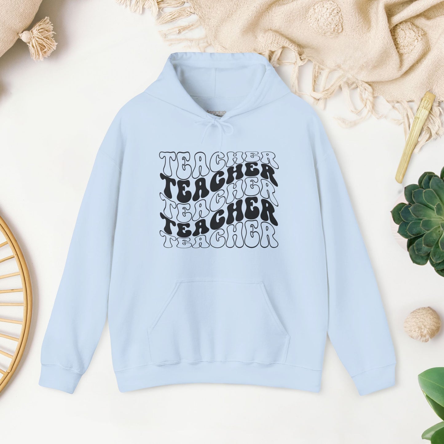 Groovy Unisex Teacher Hoodie for School Teachers