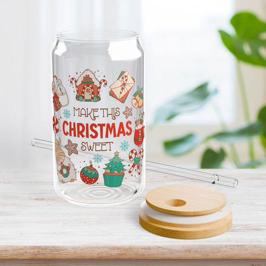 Make This Christmas Sweet Retro Christmas Sipper Glass - Best Christmas Gift