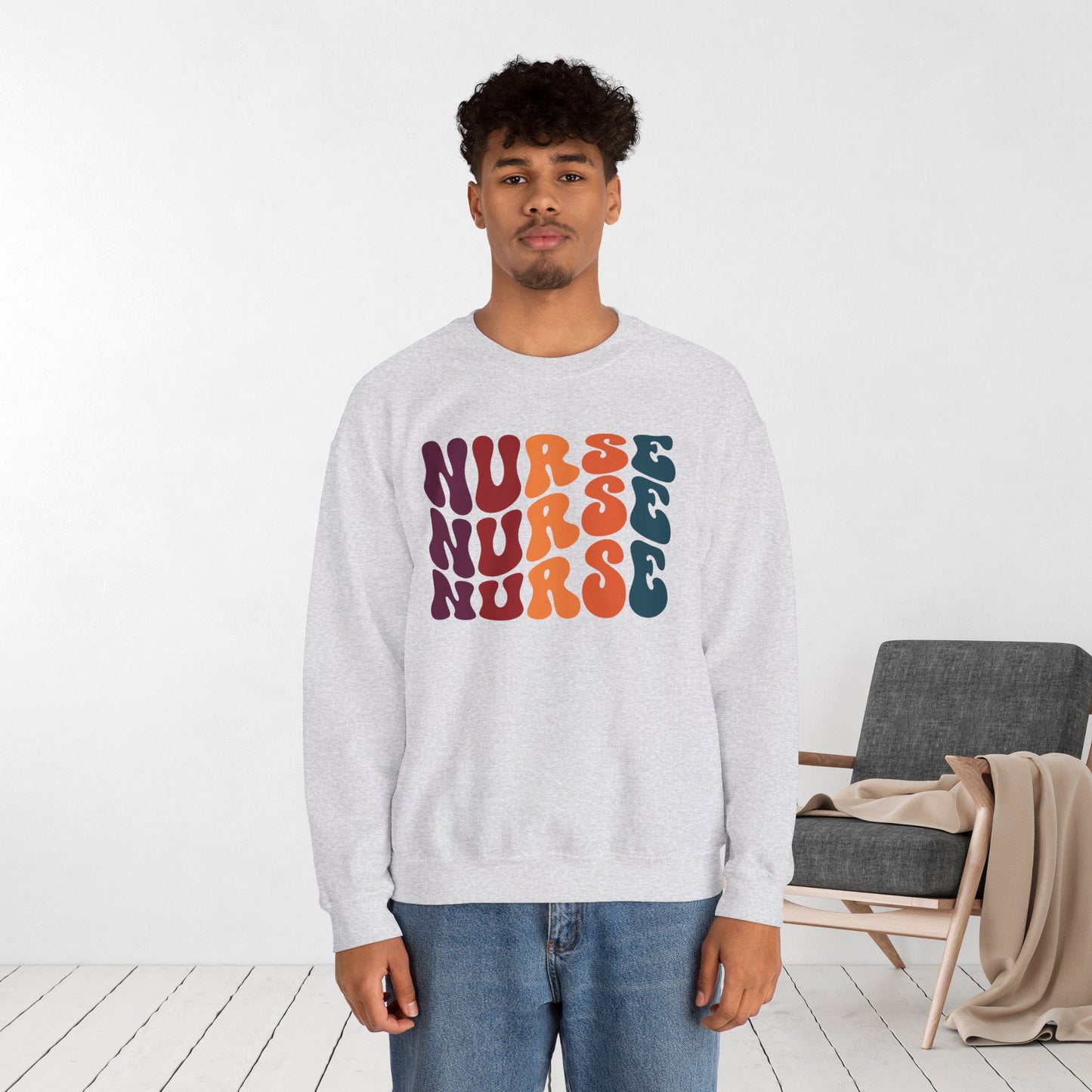 Groovy Nurse Sweatshirt - Nurse Pullover