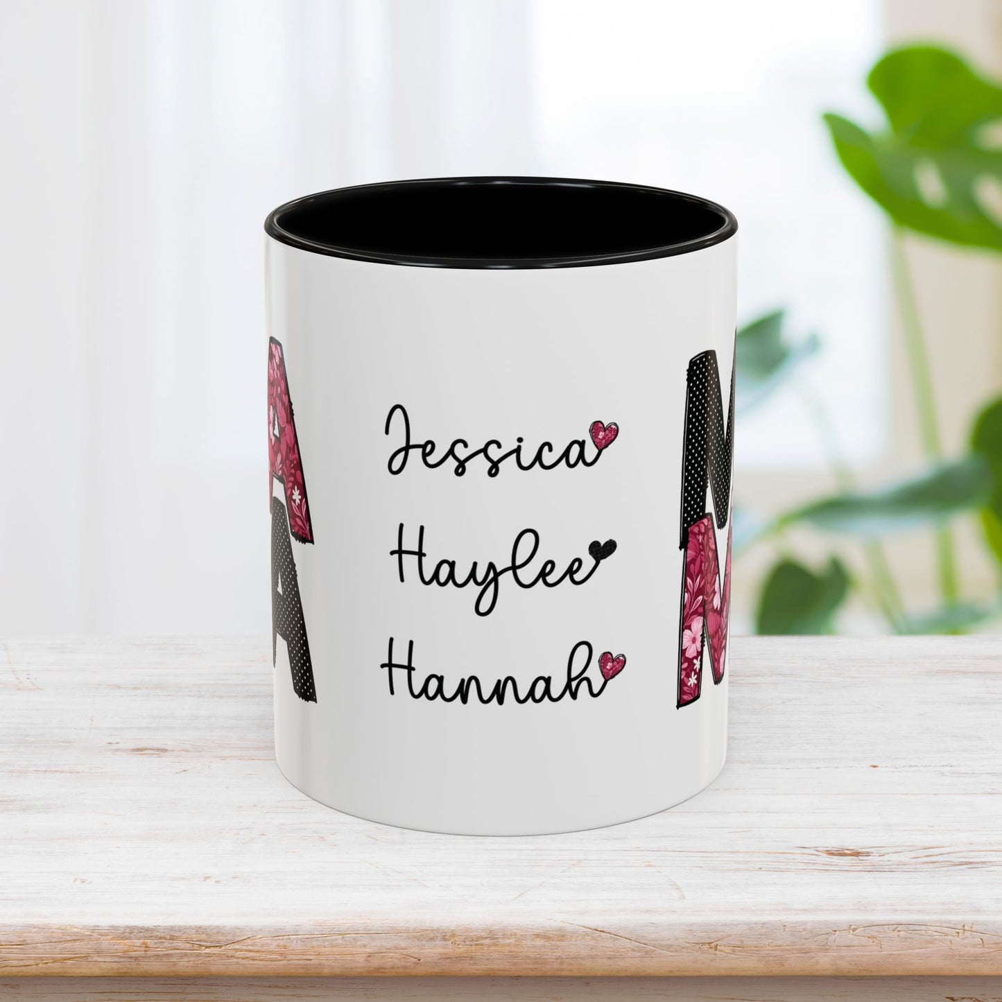 Personalized Mama Coffee Mug with Kids Names - Custom Mom Gifts for Mother's Day