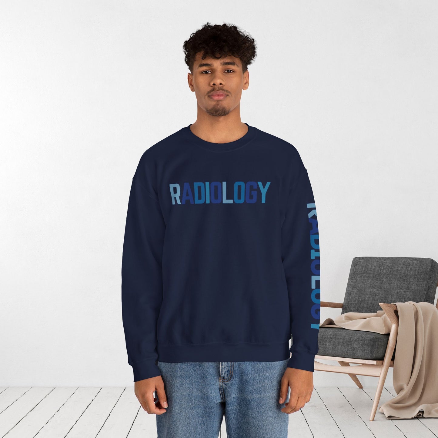 Trendy Blue Radiology Sweatshirt for RAD Technician