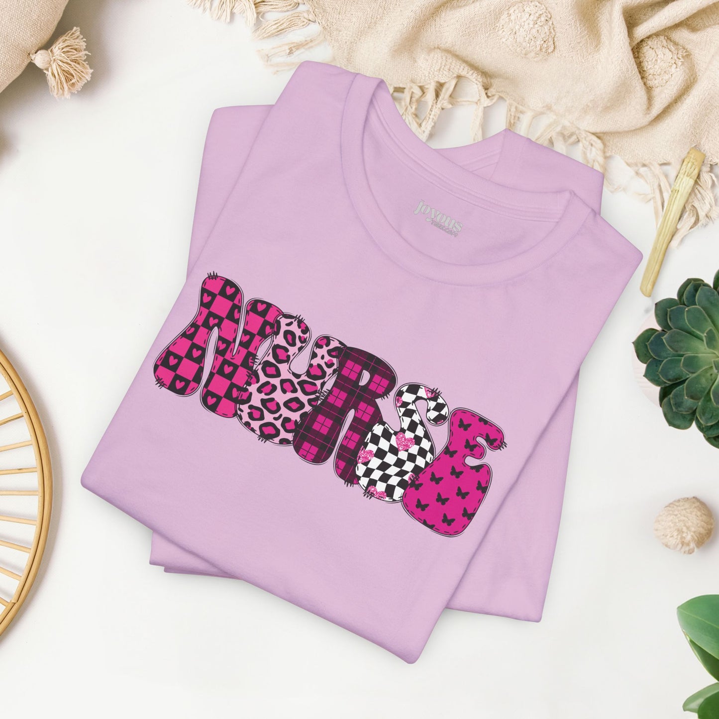 Groovy Font Nurse Shirt - Registered Nurse Soft Cotton Tee