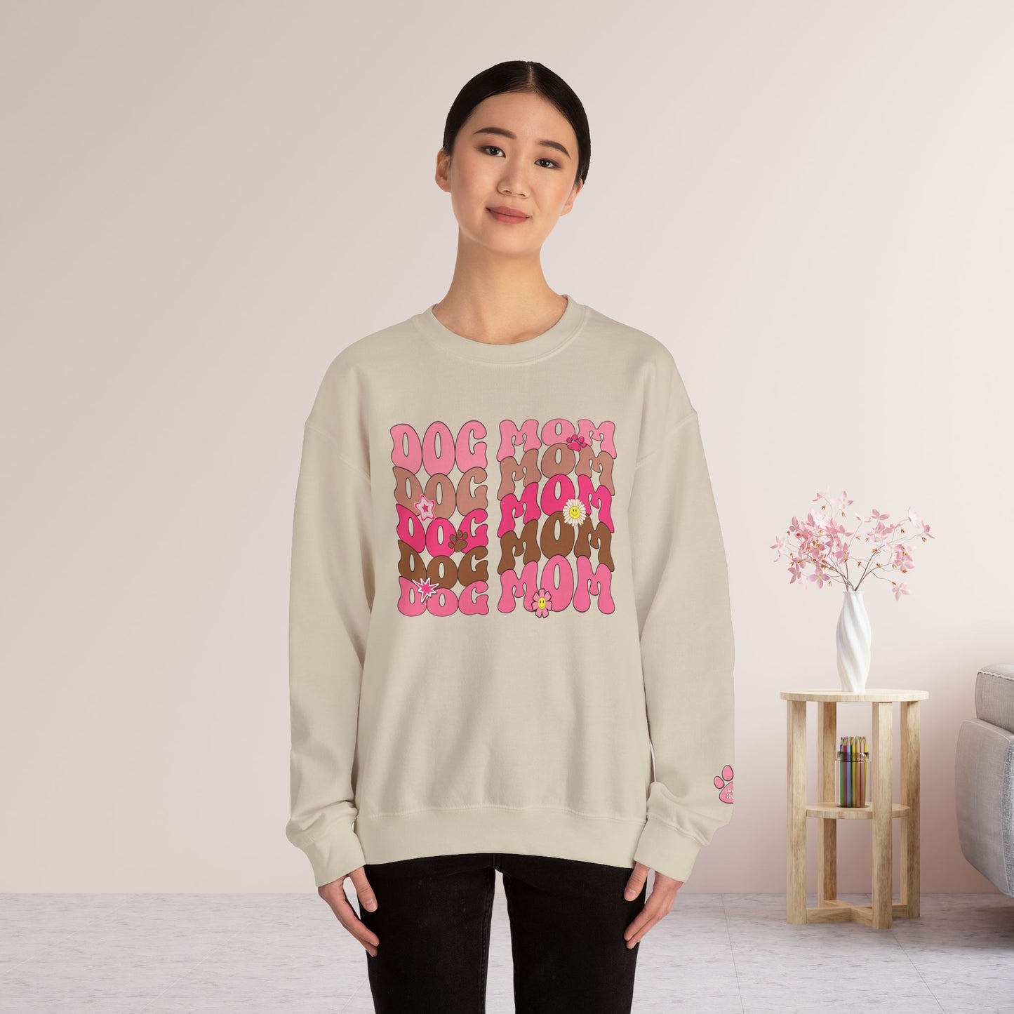 Pink Dog Mom Sweatshirt