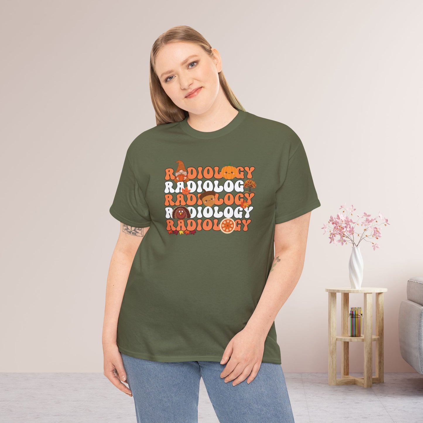 Groovy Thanksgiving Radiology Heavy Cotton Tee