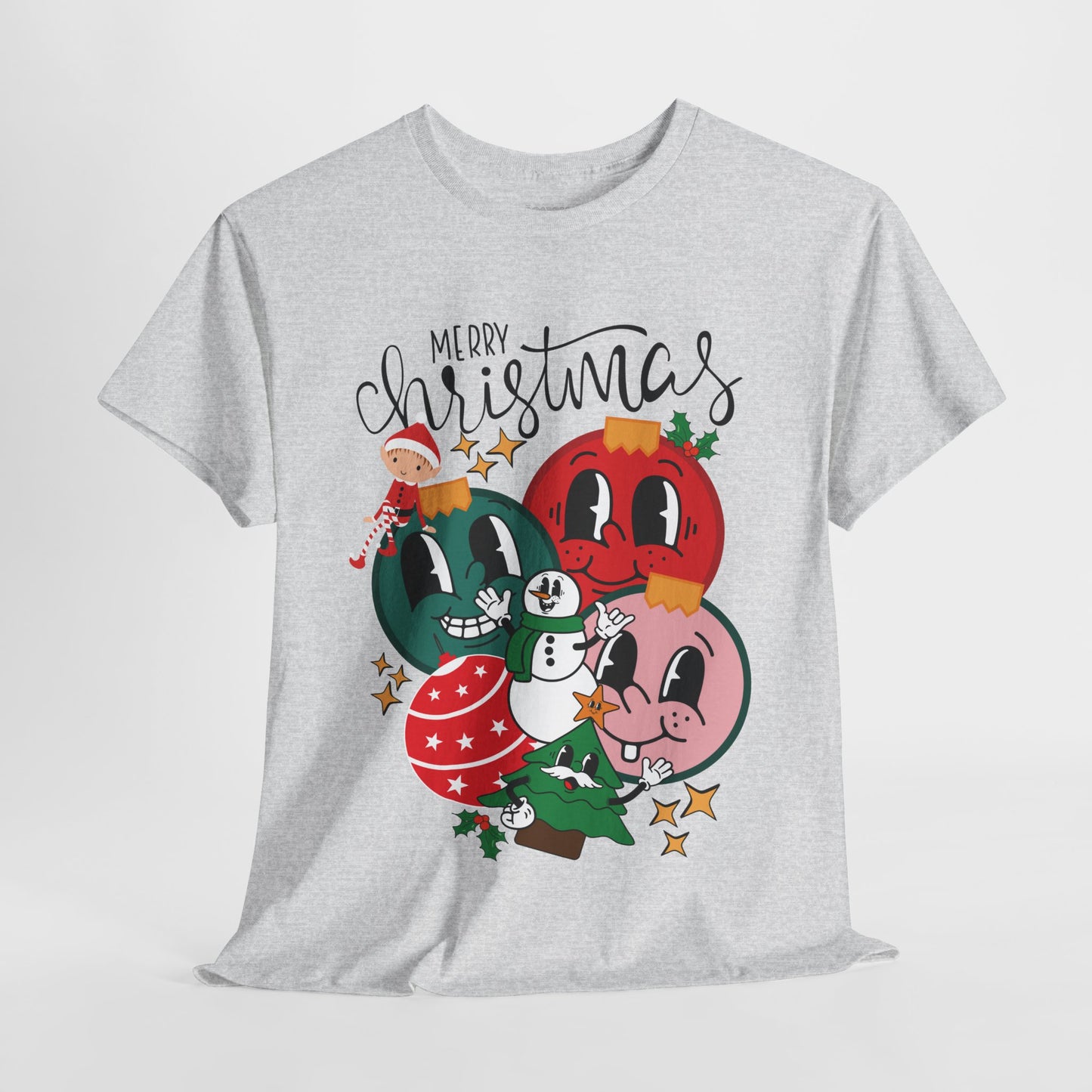 Trendy Christmas Ornament Shirt - Christmas Heavy Cotton Tee