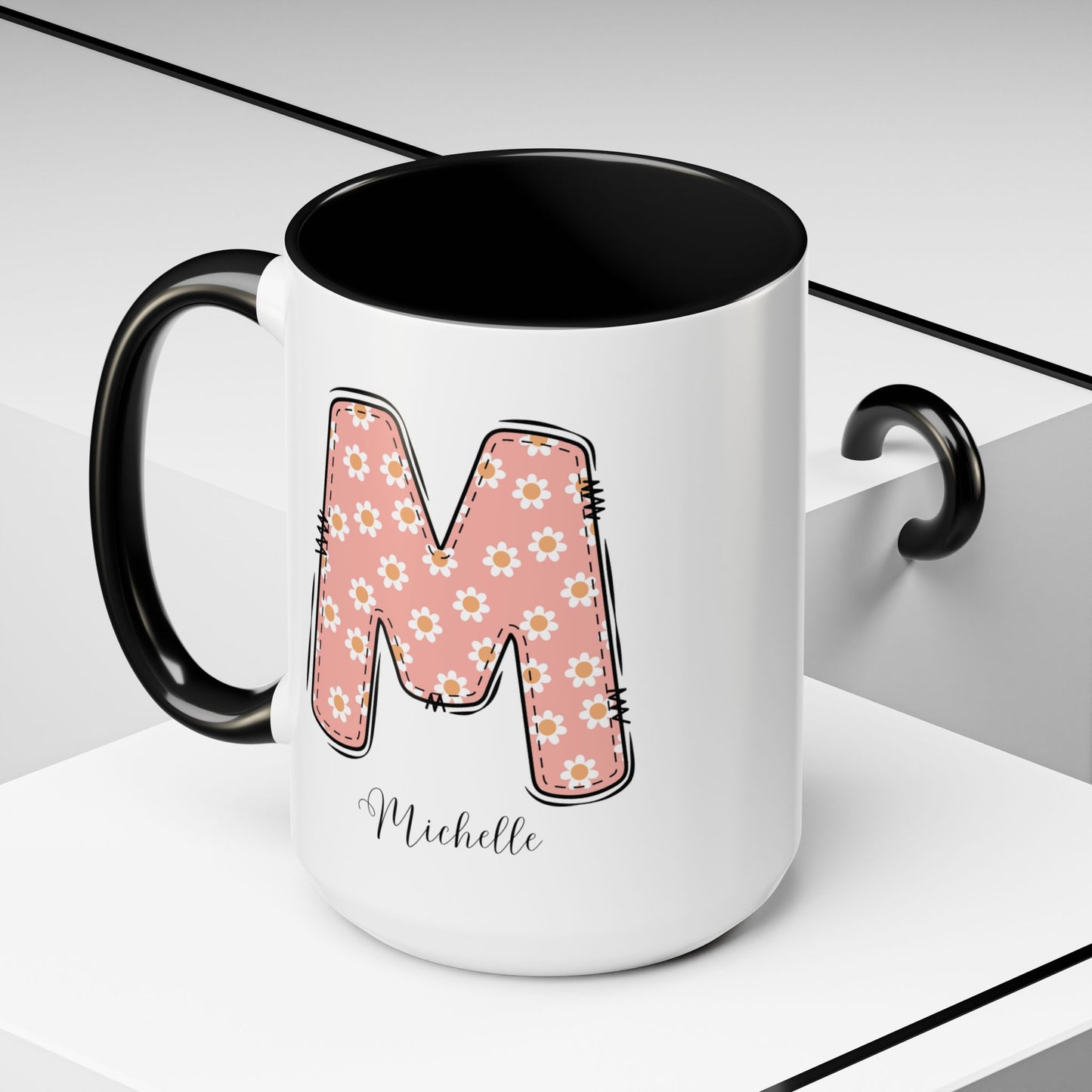 Custom Name Initial Letter Mug - Personalized Gifts A-Z