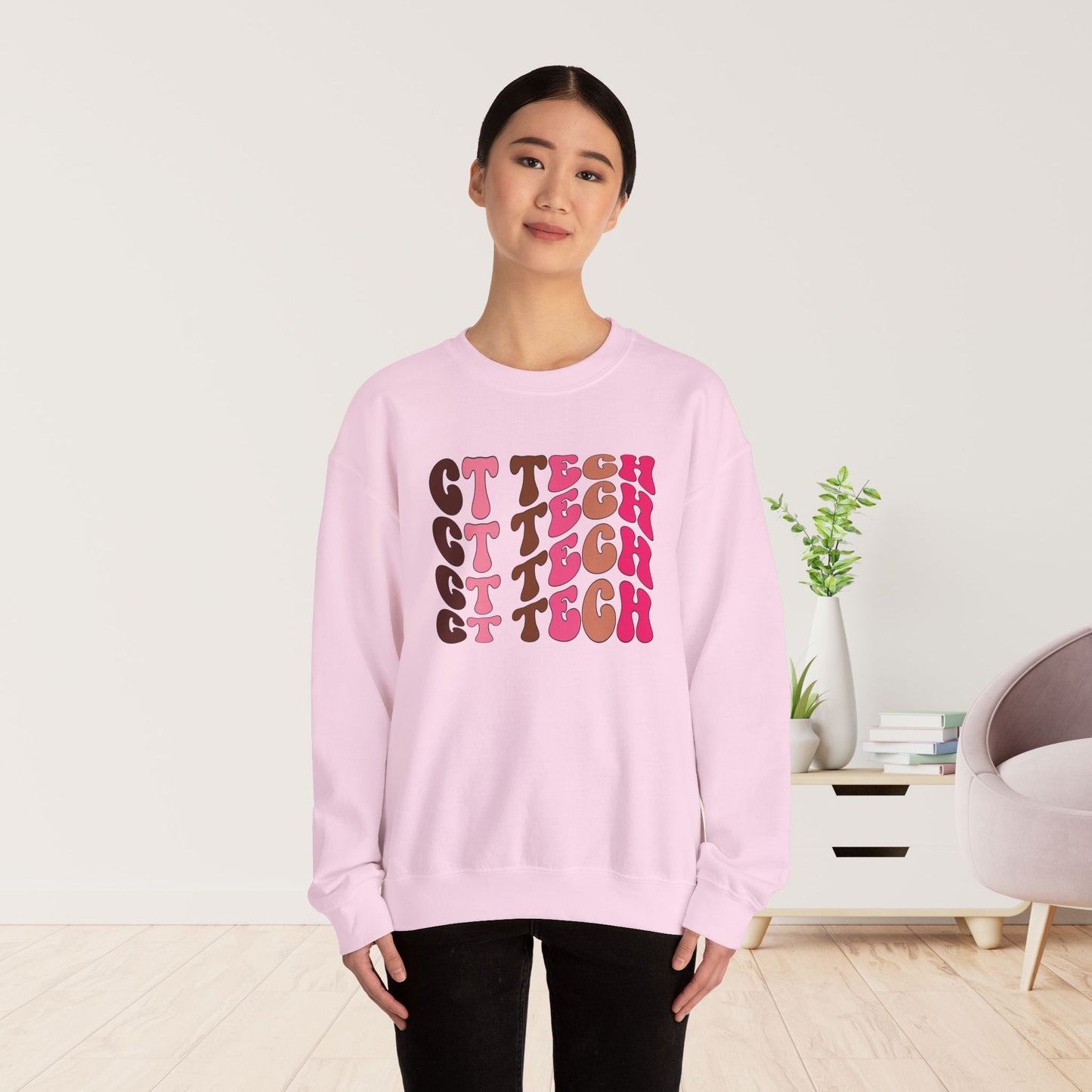 Groovy Colorful CT Tech Sweatshirt - CT Technologist Sweater