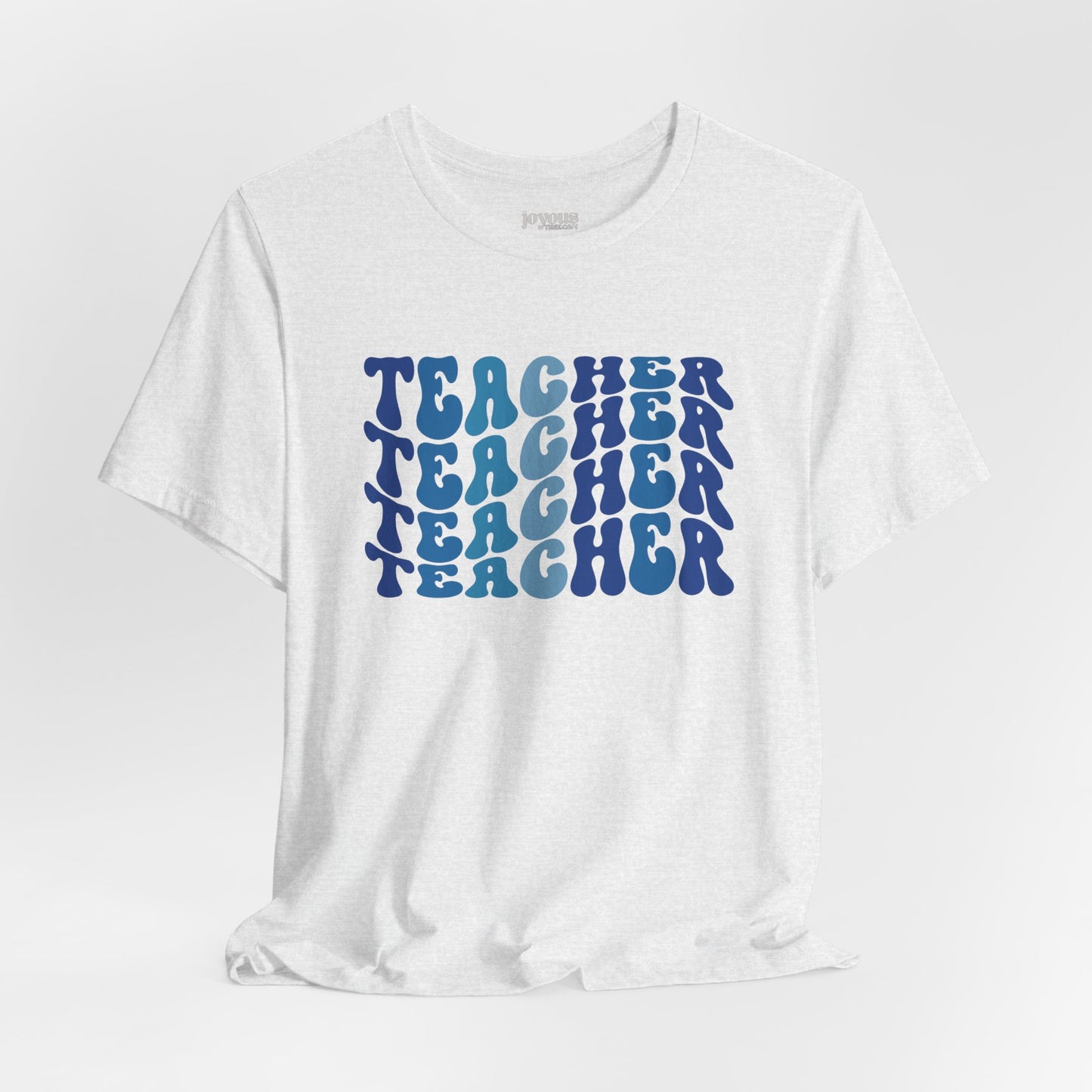 Groovy Blue Teacher Soft Cotton Tee