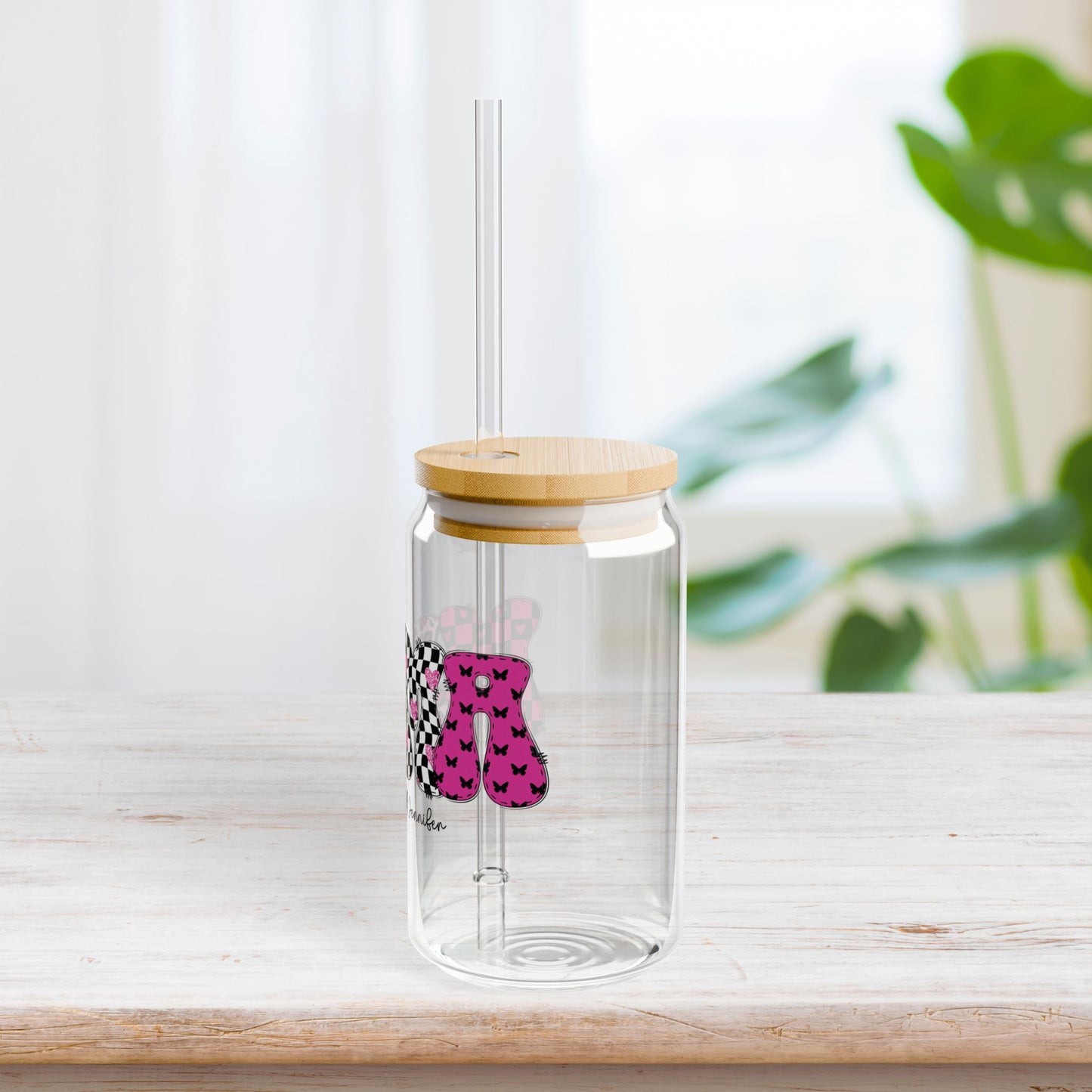 Personalized Mama Sipper Glass with Kids Names - Custom Mama Gifts