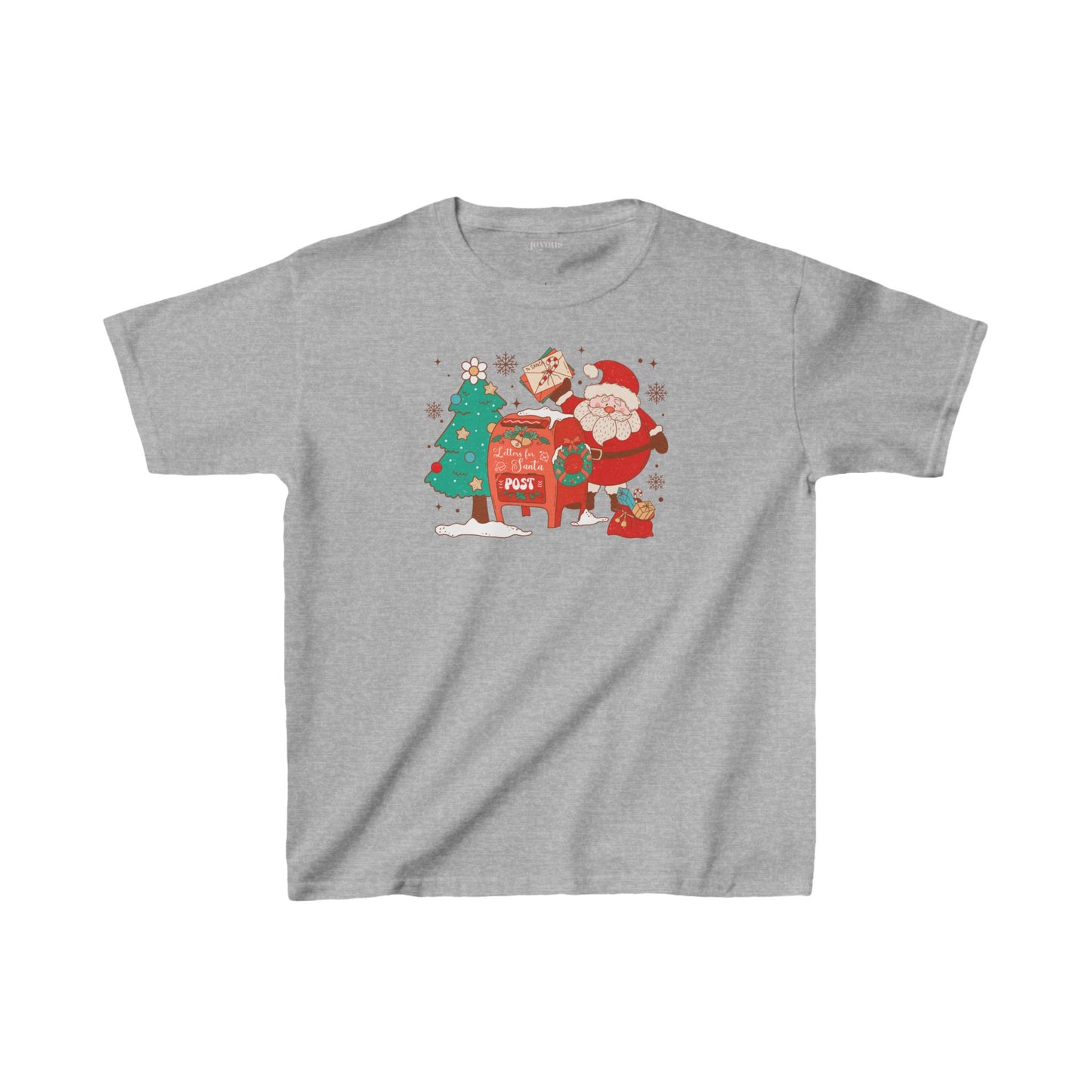 Letters for Santa Youth Christmas Shirt - Retro Christmas Tee