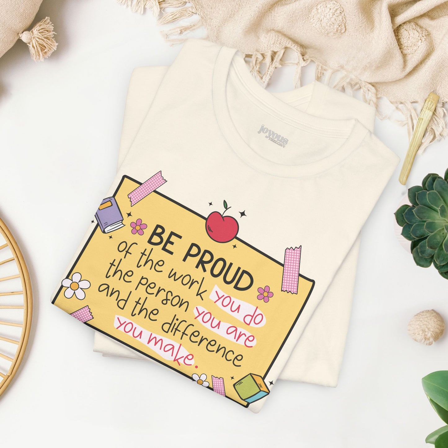 Trendy Motivational Teacher Soft Cotton Tee