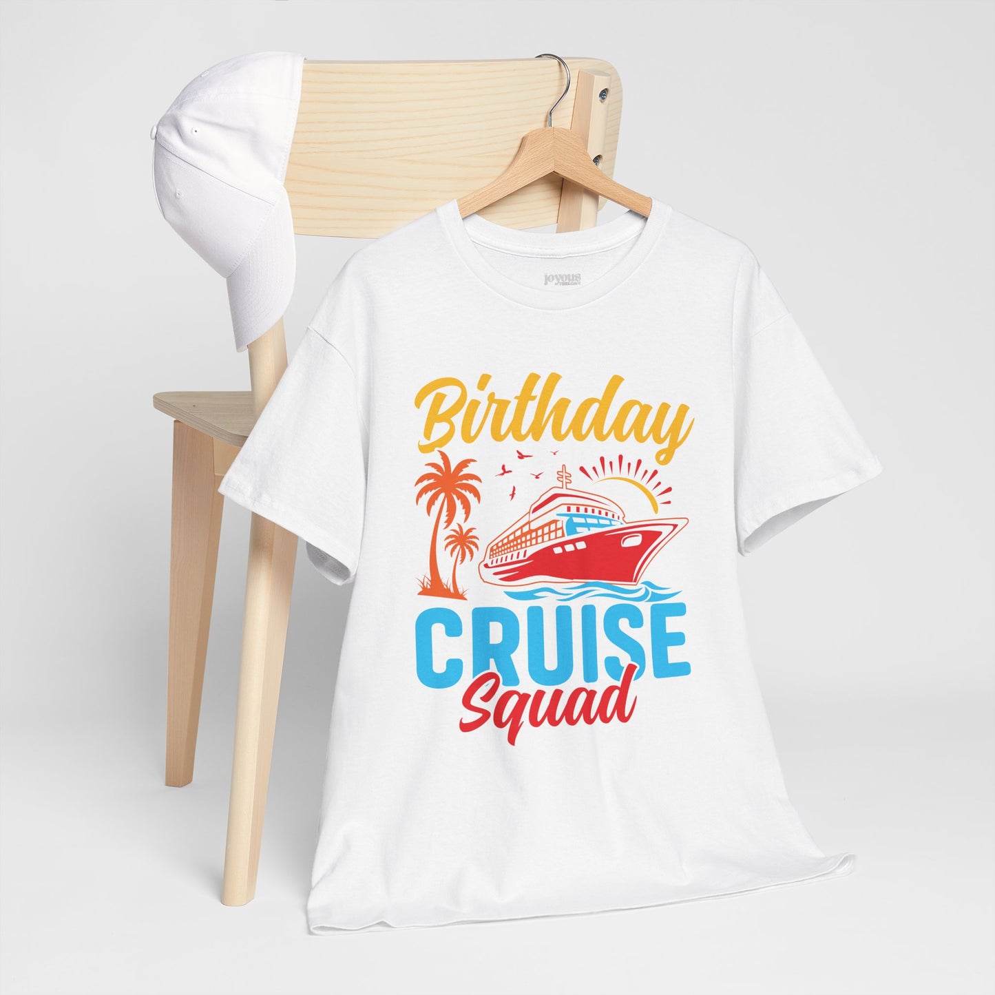 Birthday Cruise Squad Shirt - Family Cruise Vacation Heavy Cotton Tee