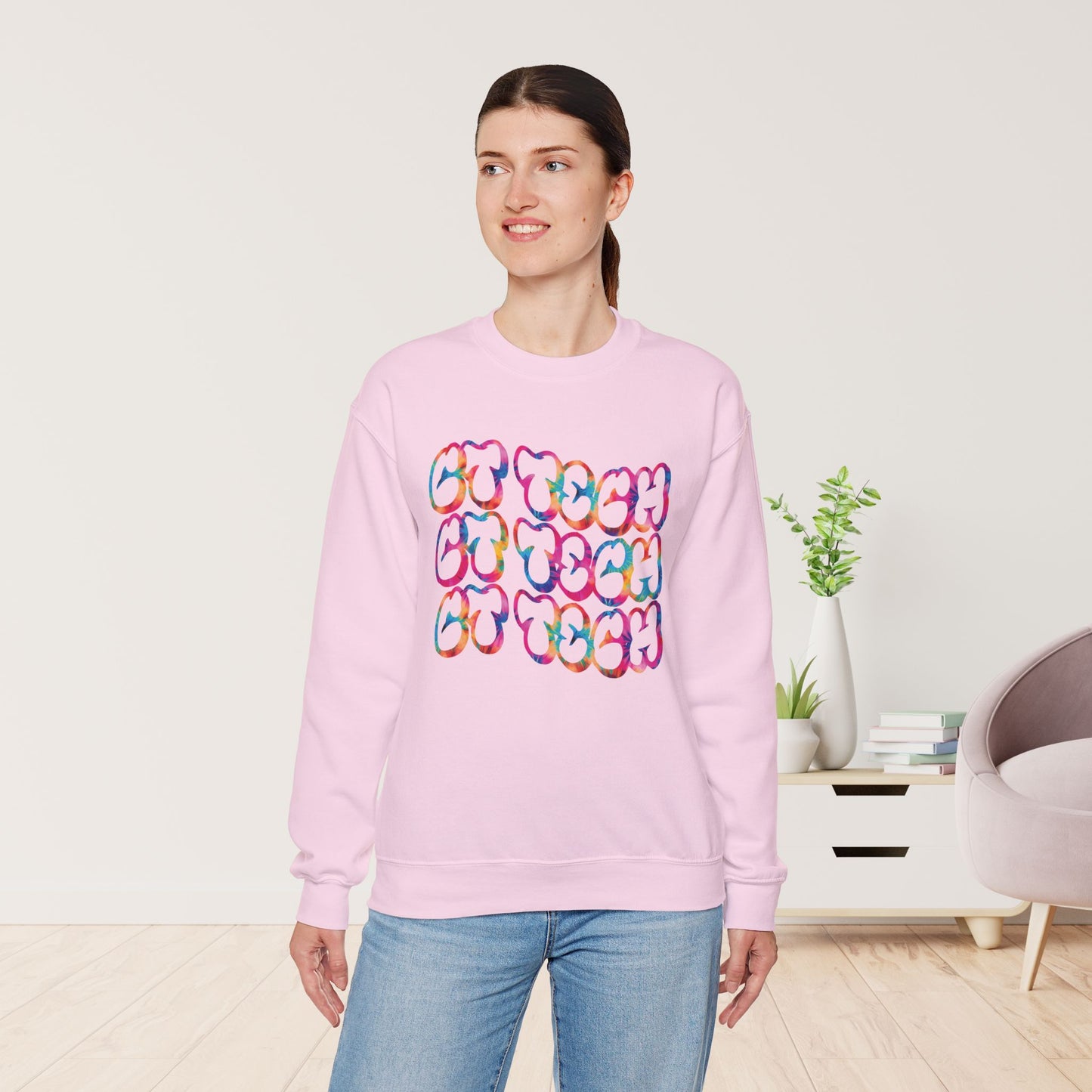 Tie Dye Groovy CT Tech Sweatshirt - CT Technologist Sweater