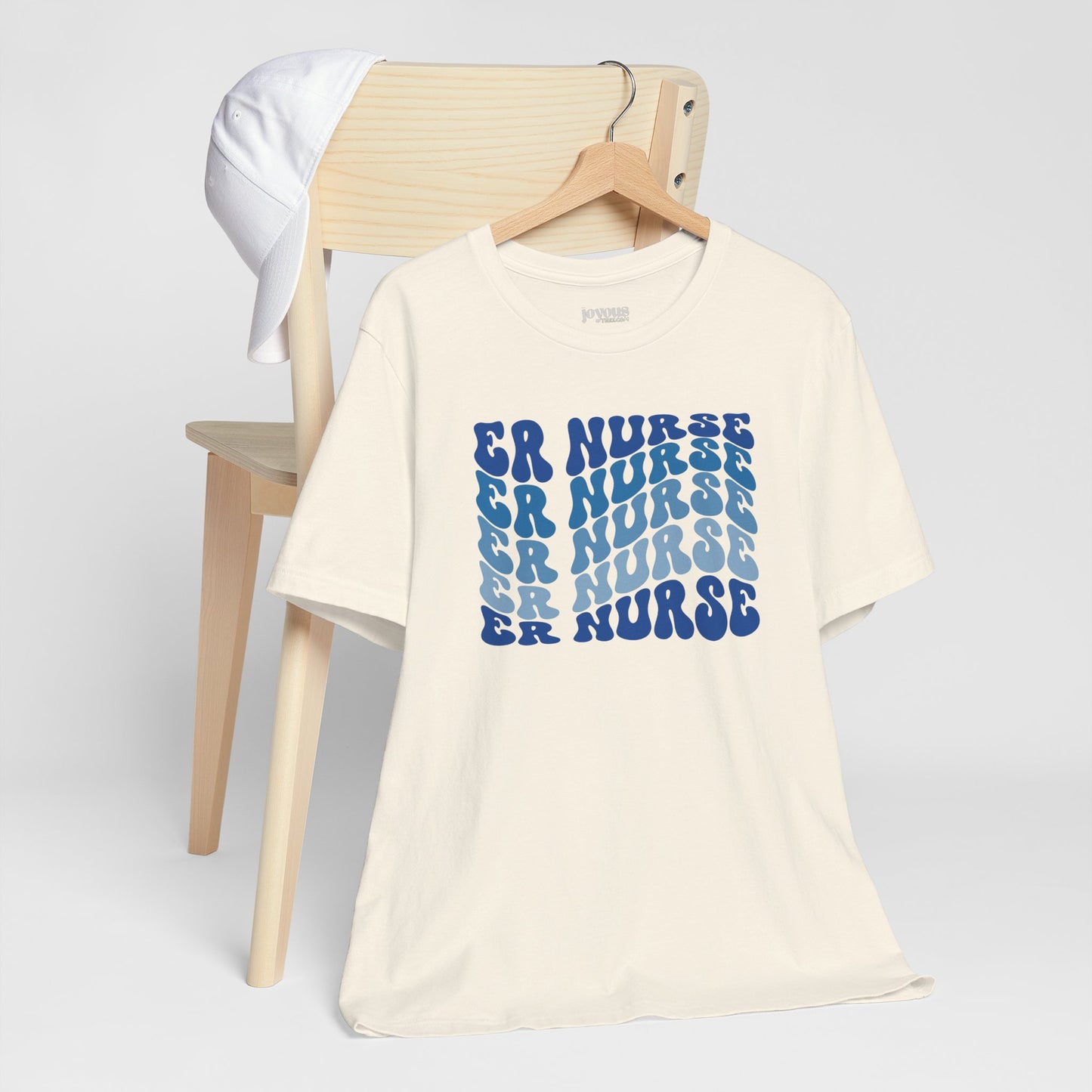 Groovy Blue ER Nurse Shirt - Emergency Nurse Soft Cotton Tee